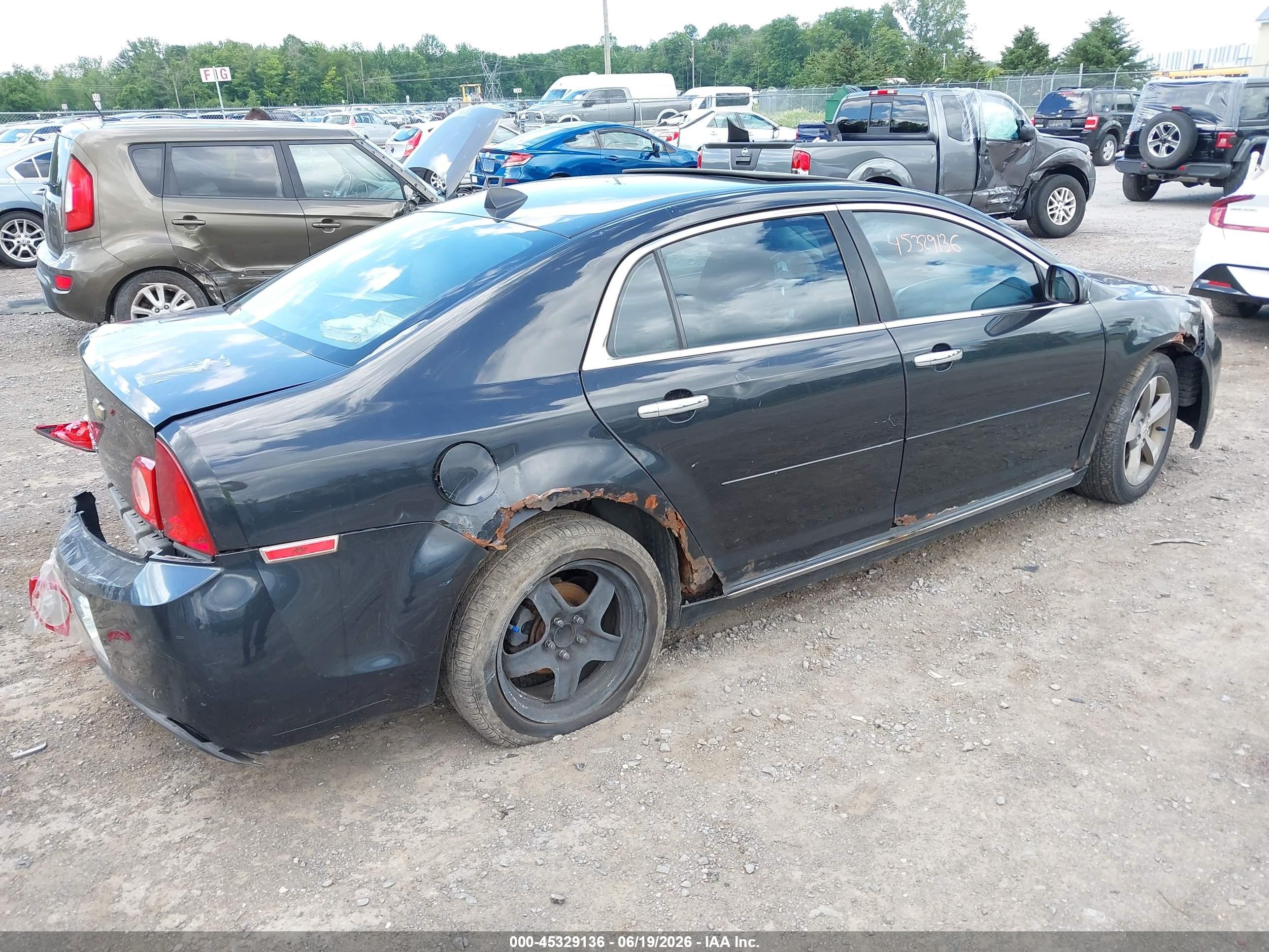 2012 Chevrolet Malibu 1lt Black vin: 1G1ZC5E02CF391716