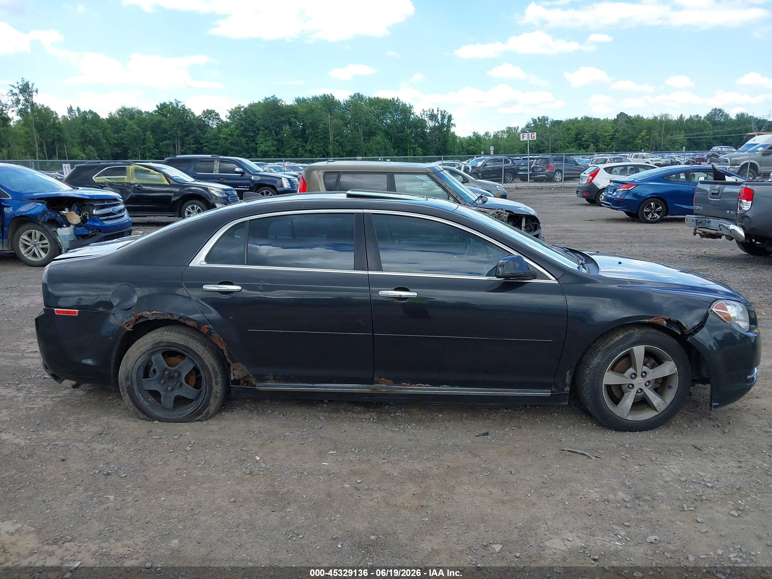 2012 Chevrolet Malibu 1lt Black vin: 1G1ZC5E02CF391716
