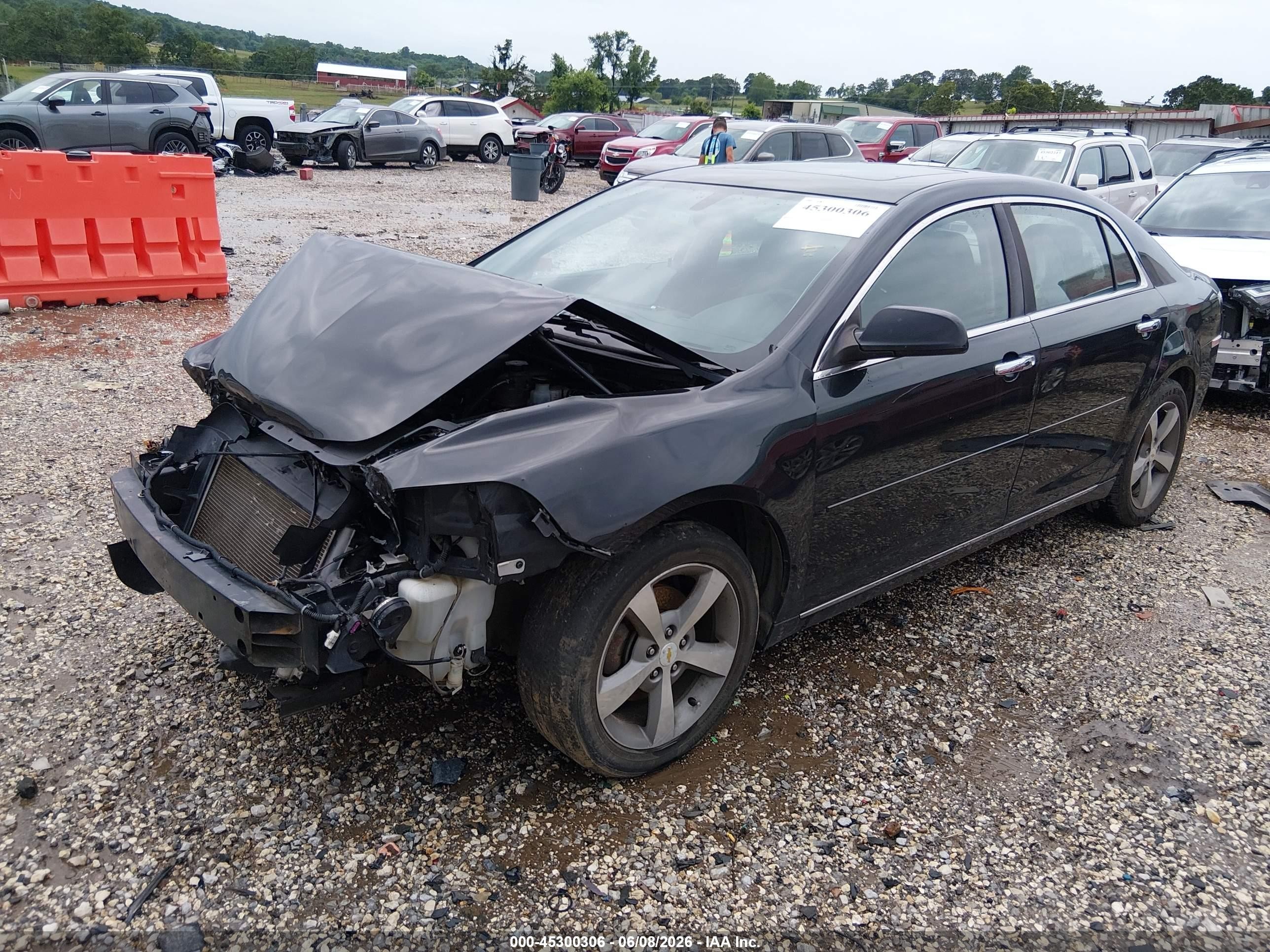 2012 Chevrolet Malibu 1lt Black vin: 1G1ZC5E03CF111883