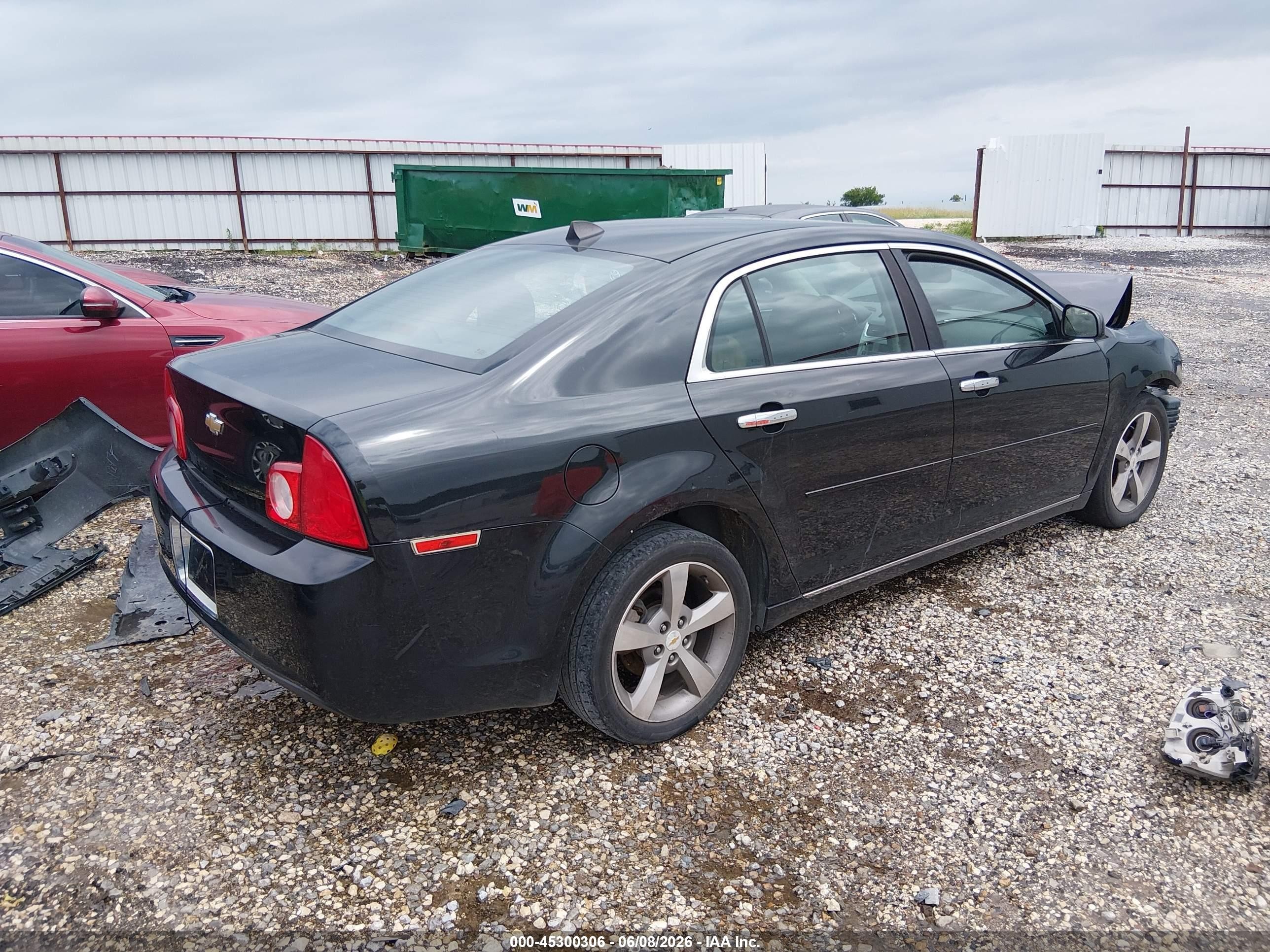 2012 Chevrolet Malibu 1lt Black vin: 1G1ZC5E03CF111883