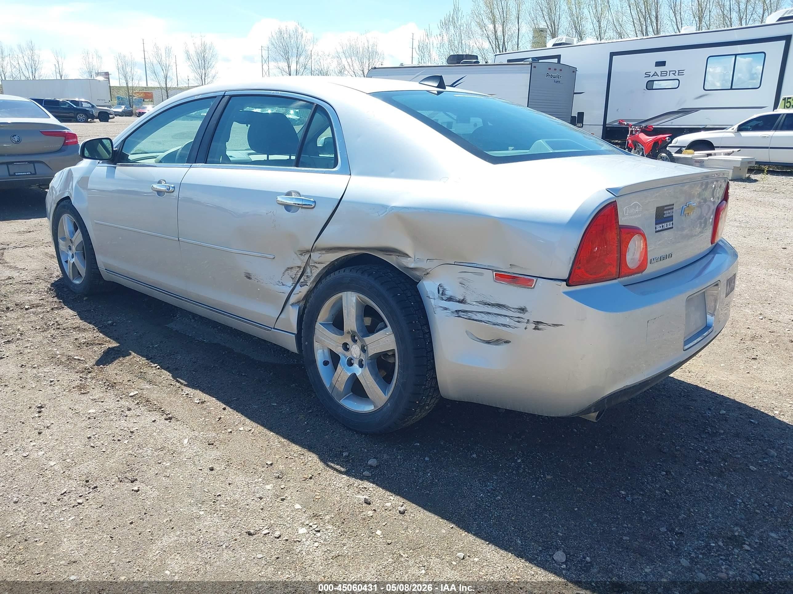 2012 Chevrolet Malibu 1lt Silver vin: 1G1ZC5E03CF295660