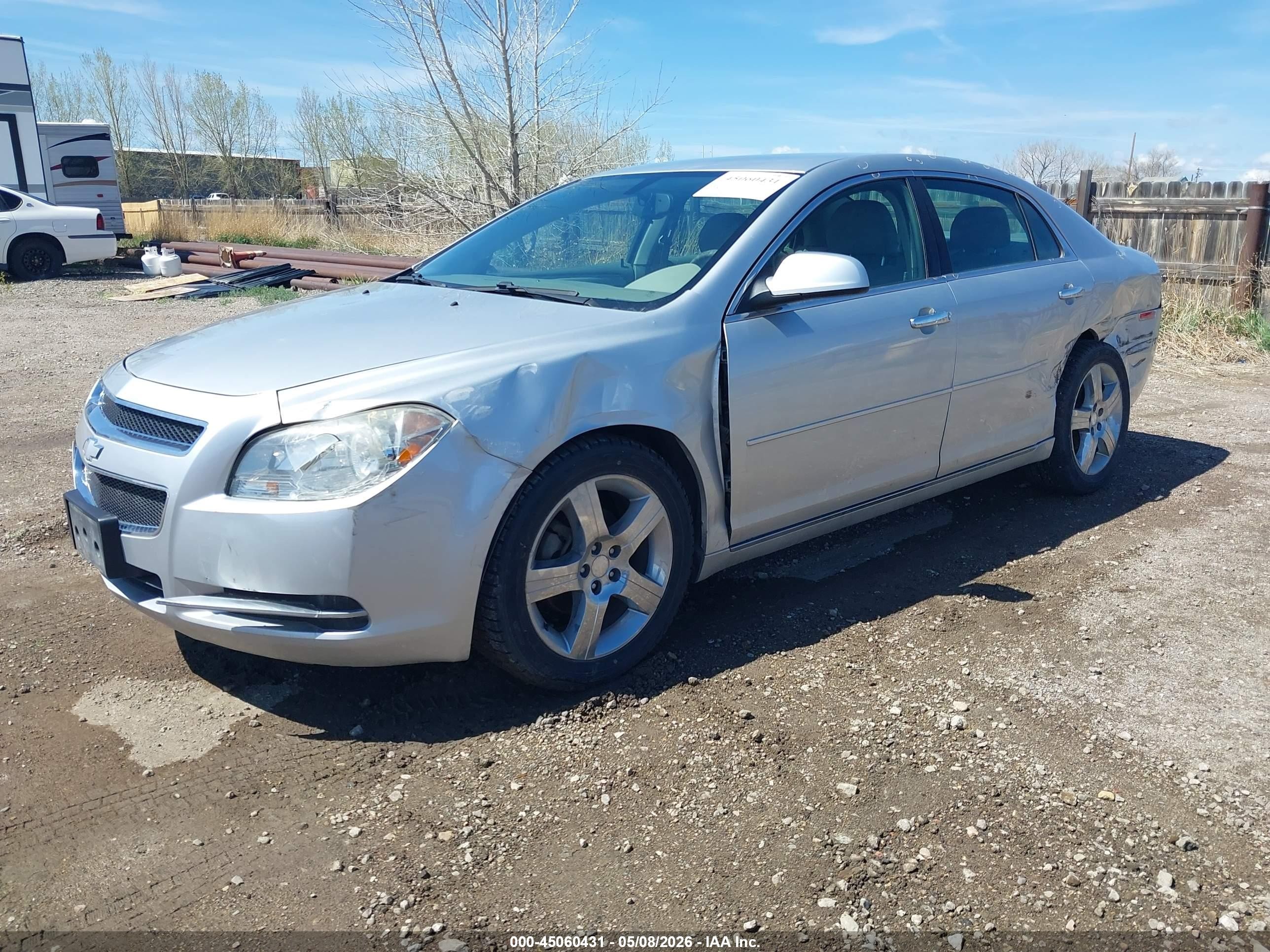 2012 Chevrolet Malibu 1lt Silver vin: 1G1ZC5E03CF295660