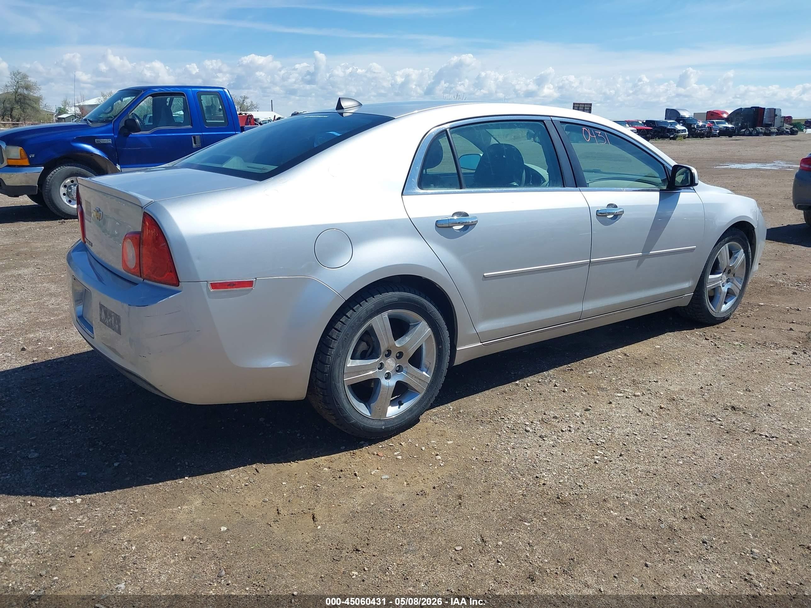 2012 Chevrolet Malibu 1lt Silver vin: 1G1ZC5E03CF295660