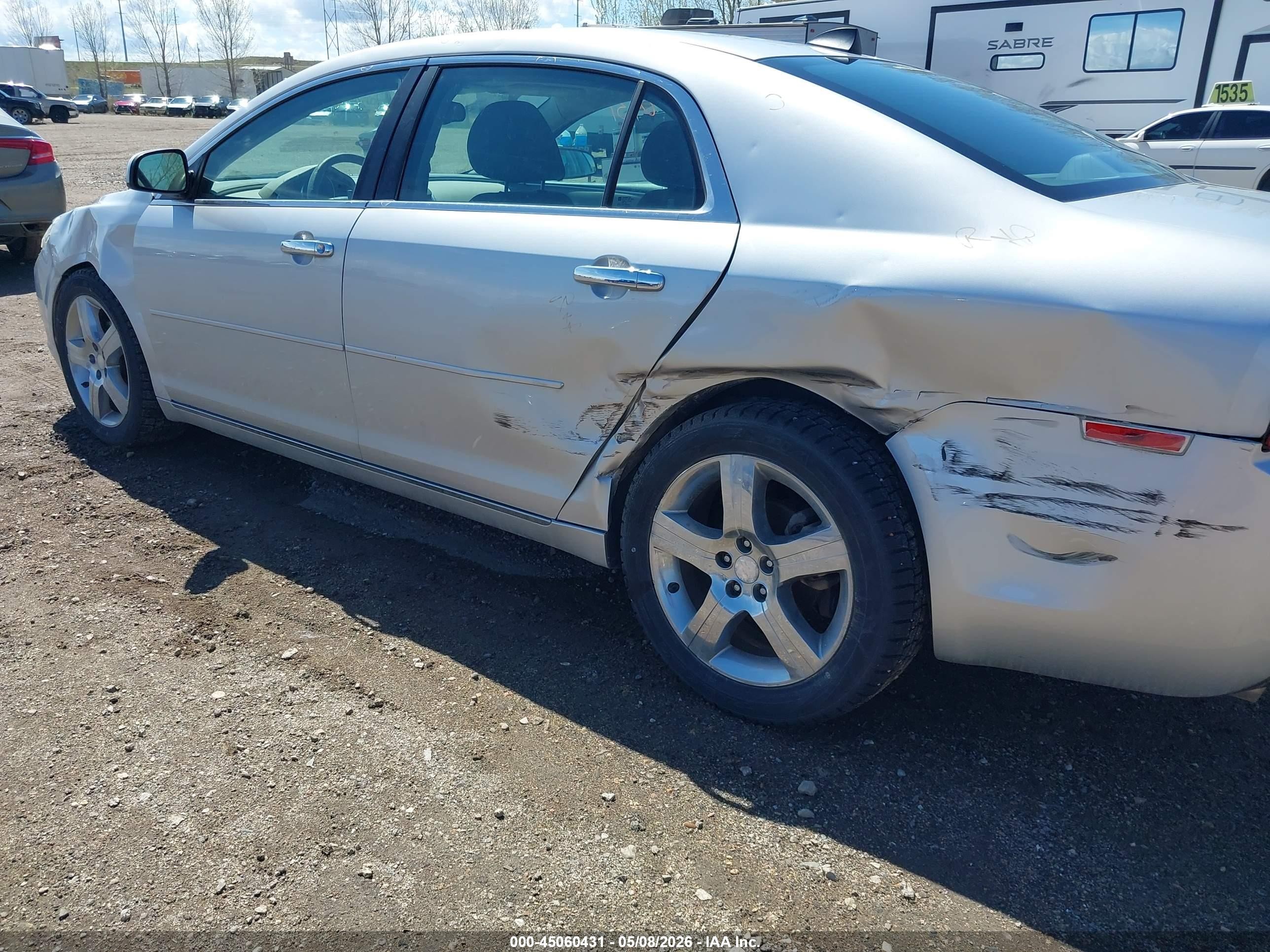 2012 Chevrolet Malibu 1lt Silver vin: 1G1ZC5E03CF295660