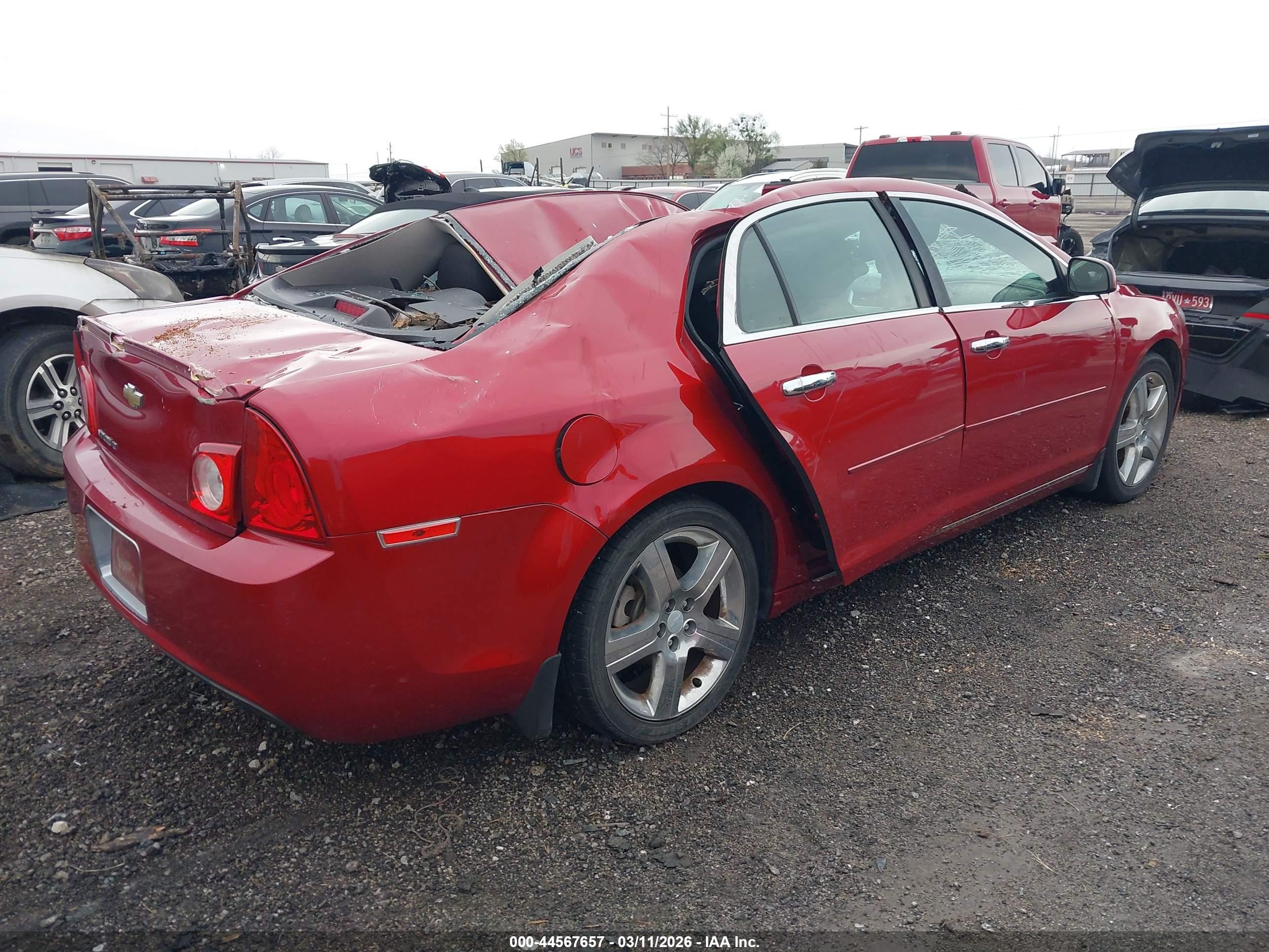2012 Chevrolet Malibu 1lt Red vin: 1G1ZC5E03CF305393