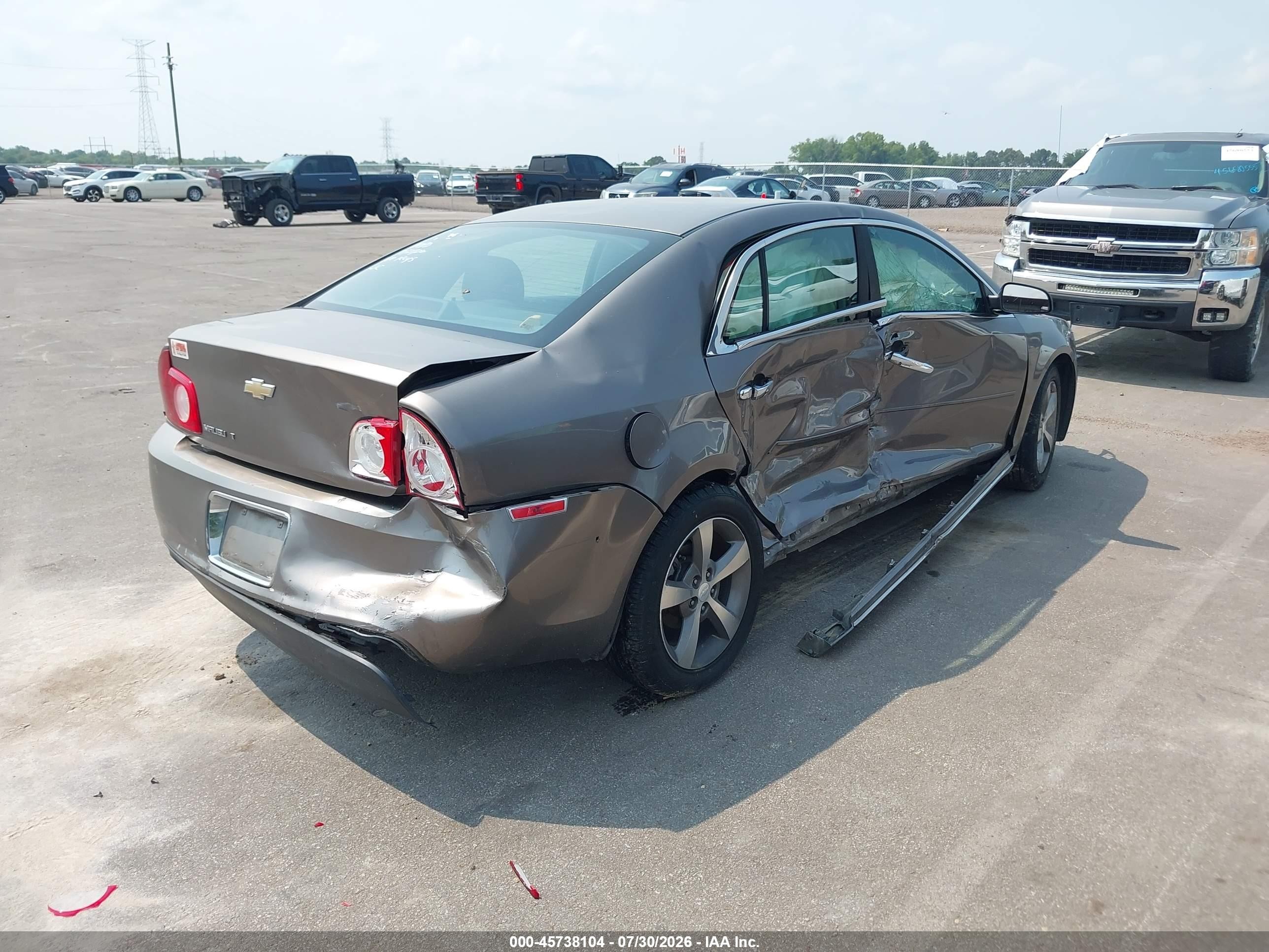 2012 Chevrolet Malibu 1lt Brown vin: 1G1ZC5E03CF309962