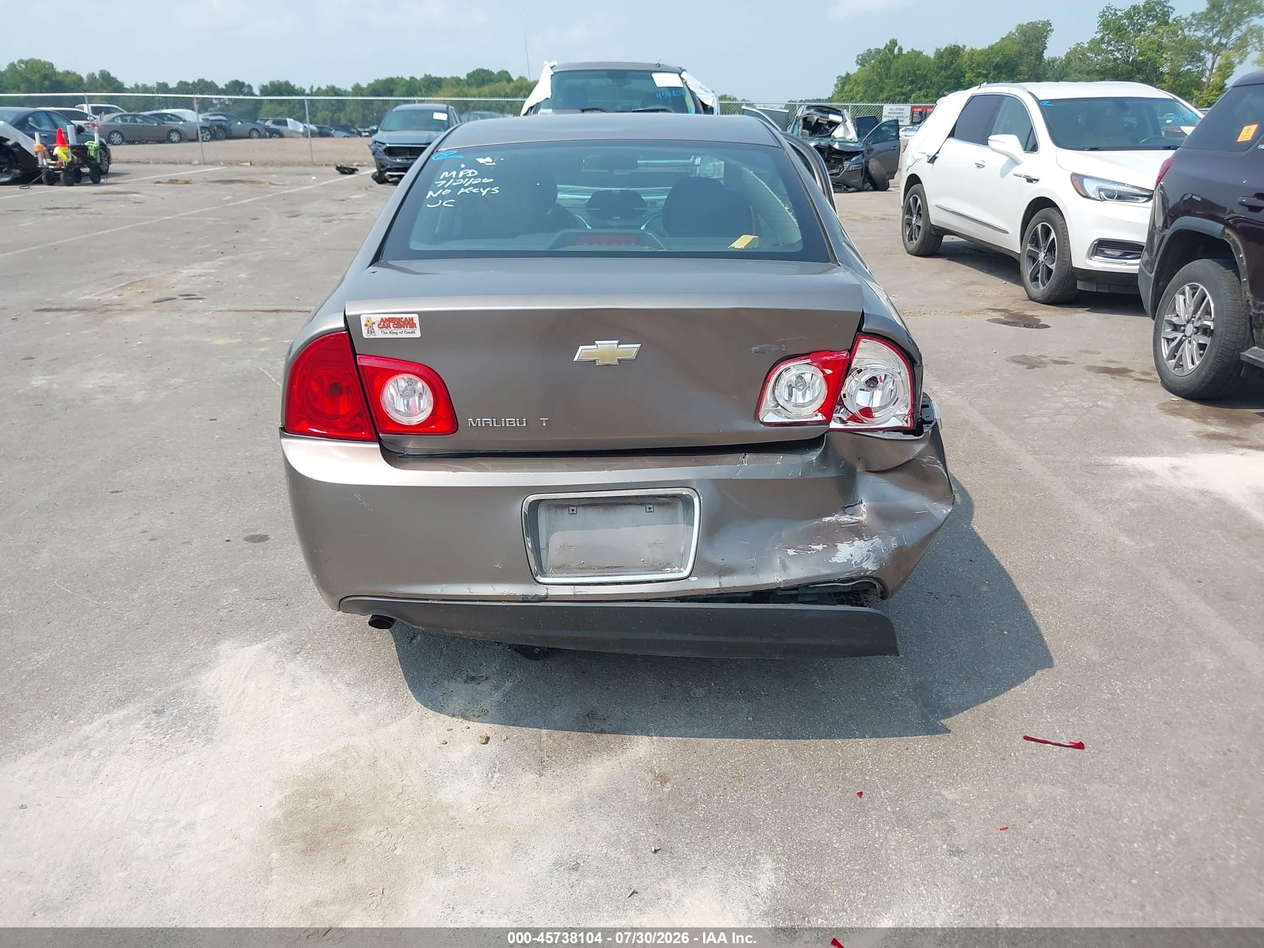 2012 Chevrolet Malibu 1lt Brown vin: 1G1ZC5E03CF309962