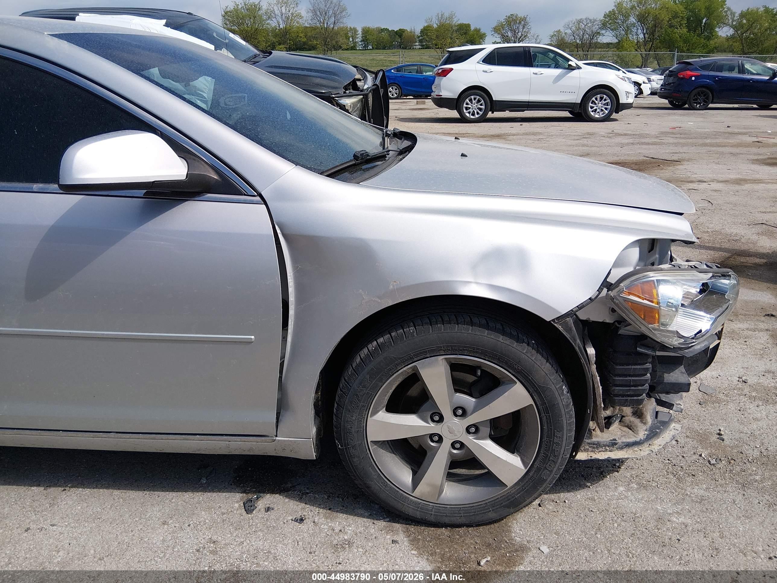 2012 Chevrolet Malibu 1lt Серебряный vin: 1G1ZC5E04CF210521