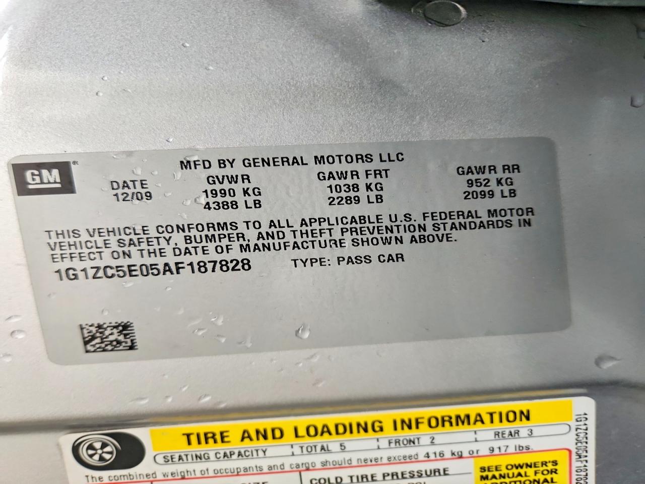 2010 Chevrolet Malibu 1lt Silver vin: 1G1ZC5E05AF187828