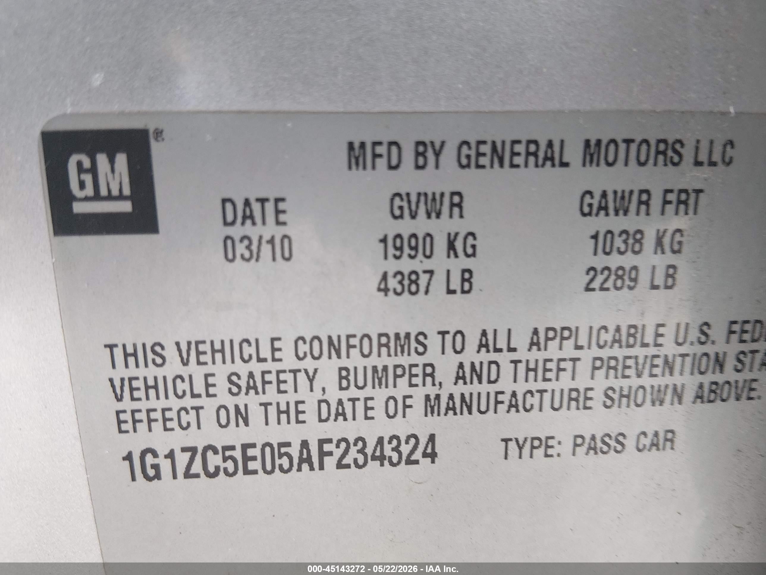 2010 Chevrolet Malibu Lt Silver vin: 1G1ZC5E05AF234324