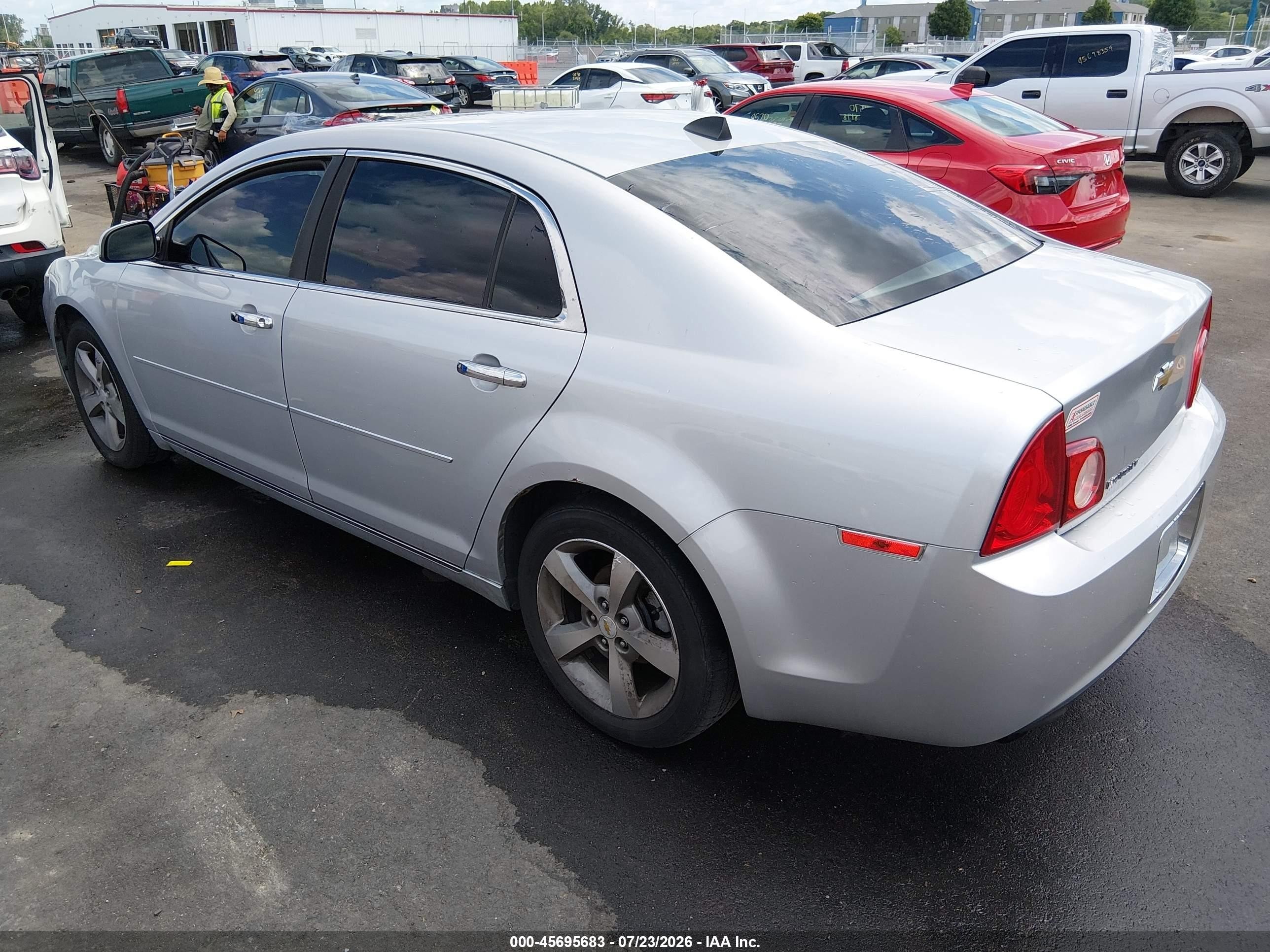 2012 Chevrolet Malibu 1lt Silver vin: 1G1ZC5E05CF144920
