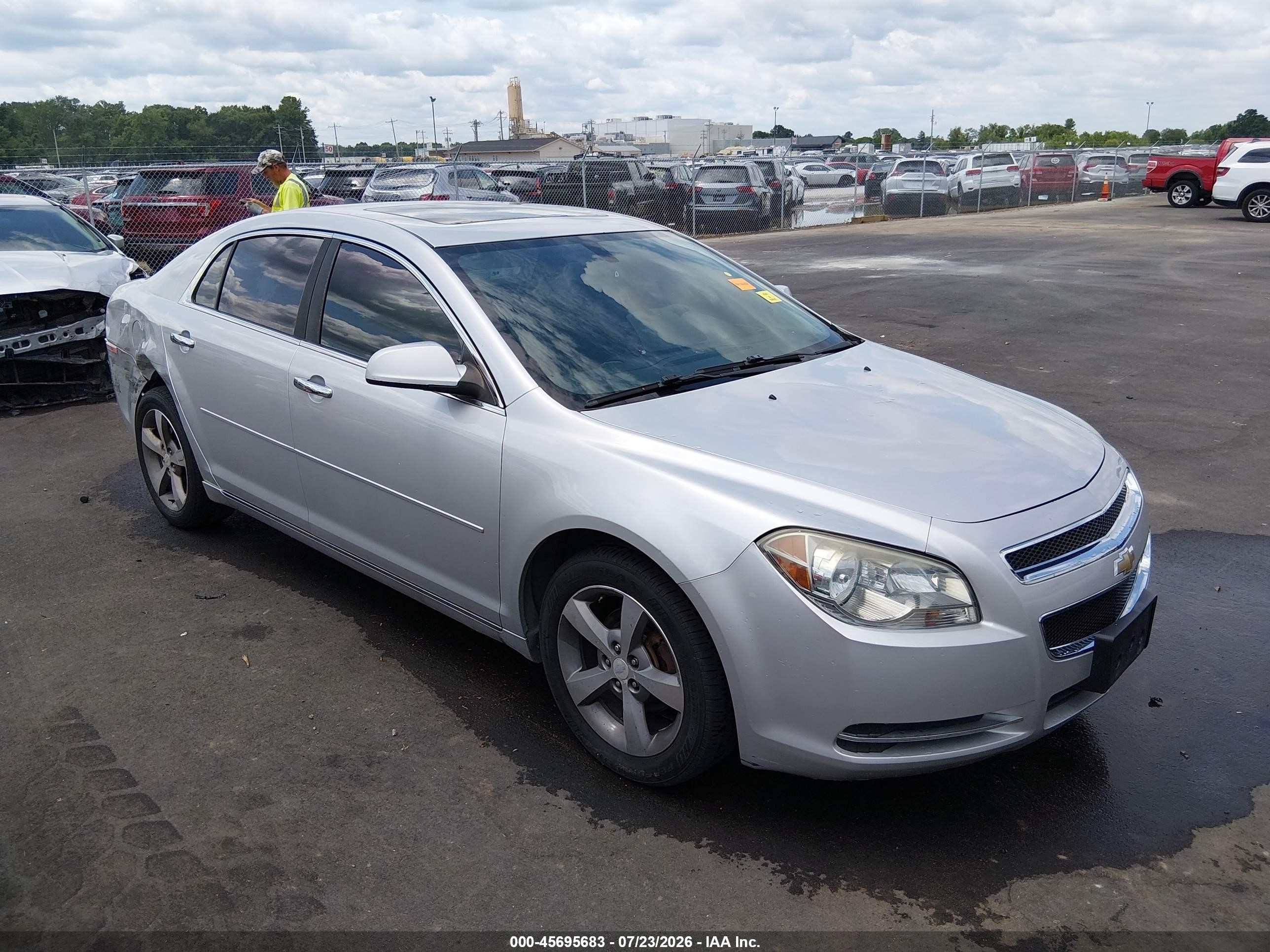 2012 Chevrolet Malibu 1lt Silver vin: 1G1ZC5E05CF144920