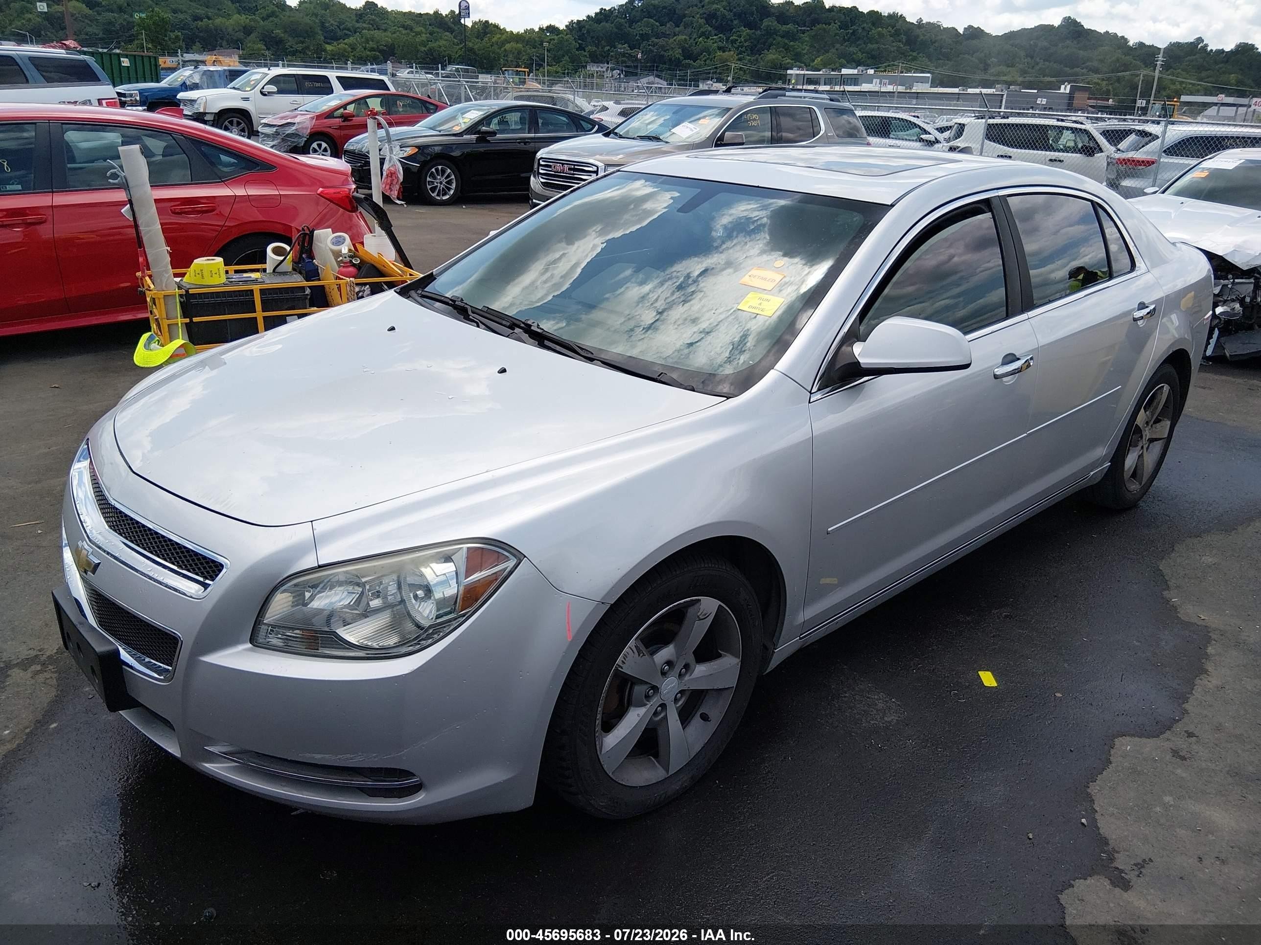 2012 Chevrolet Malibu 1lt Silver vin: 1G1ZC5E05CF144920