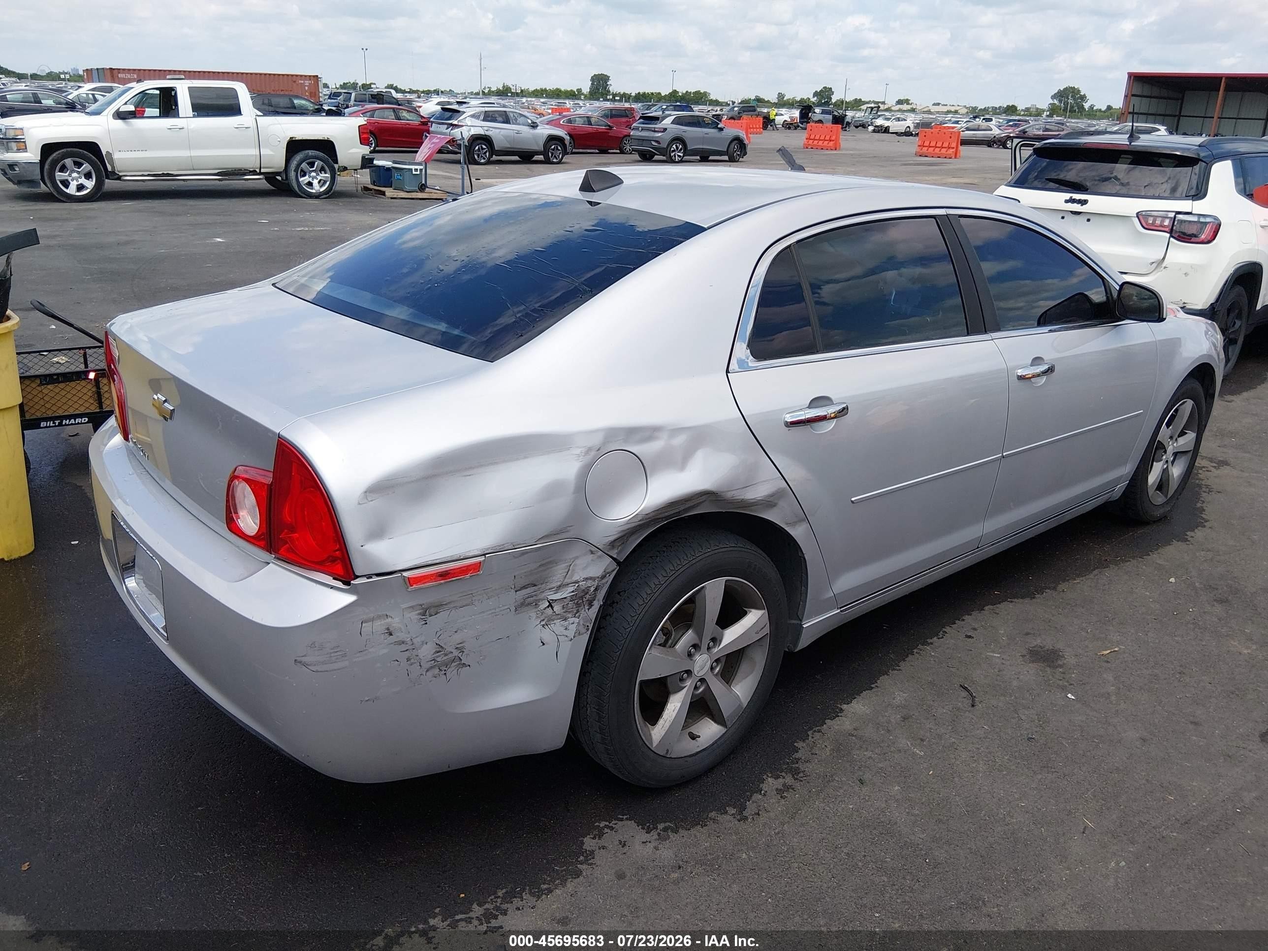 2012 Chevrolet Malibu 1lt Silver vin: 1G1ZC5E05CF144920