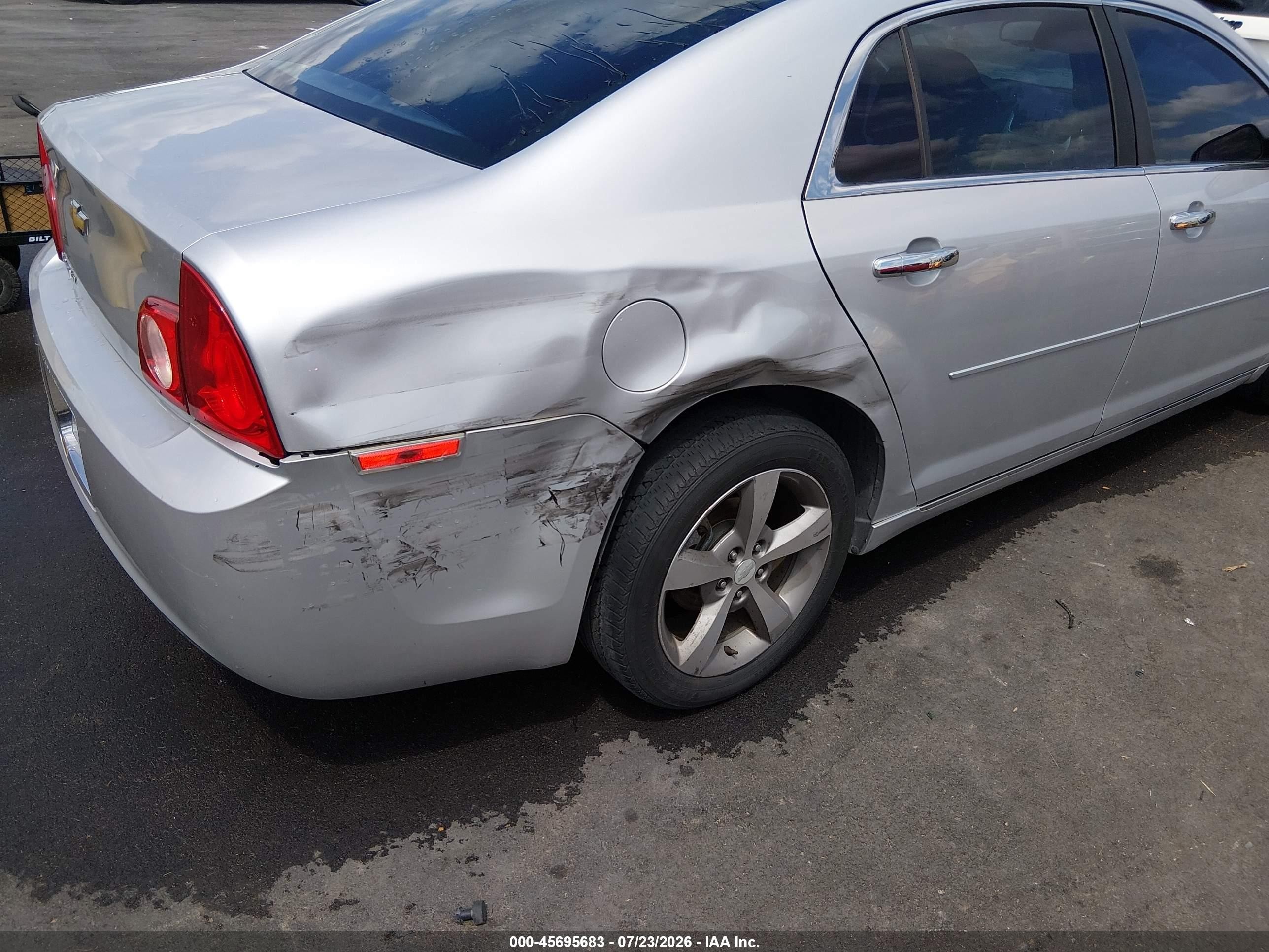 2012 Chevrolet Malibu 1lt Silver vin: 1G1ZC5E05CF144920