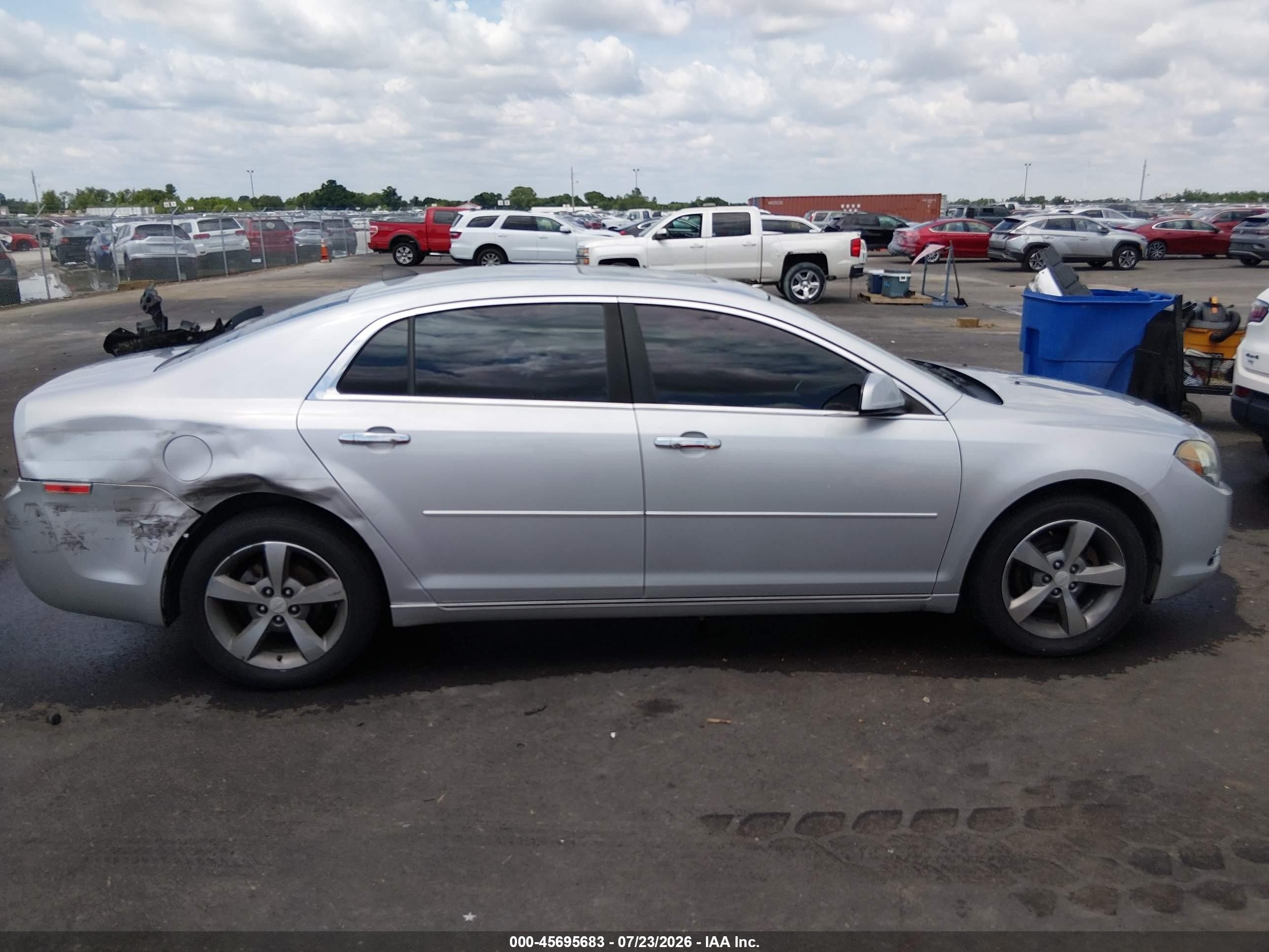 2012 Chevrolet Malibu 1lt Silver vin: 1G1ZC5E05CF144920