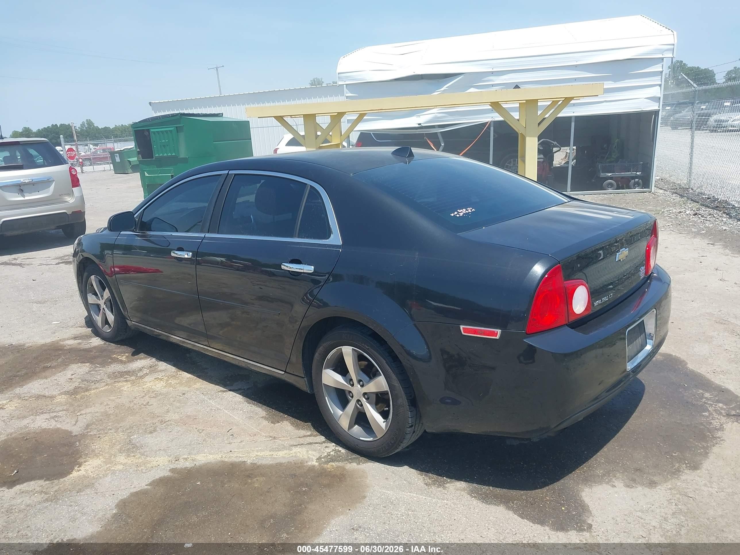 2012 Chevrolet Malibu 1lt Черный vin: 1G1ZC5E05CF162818