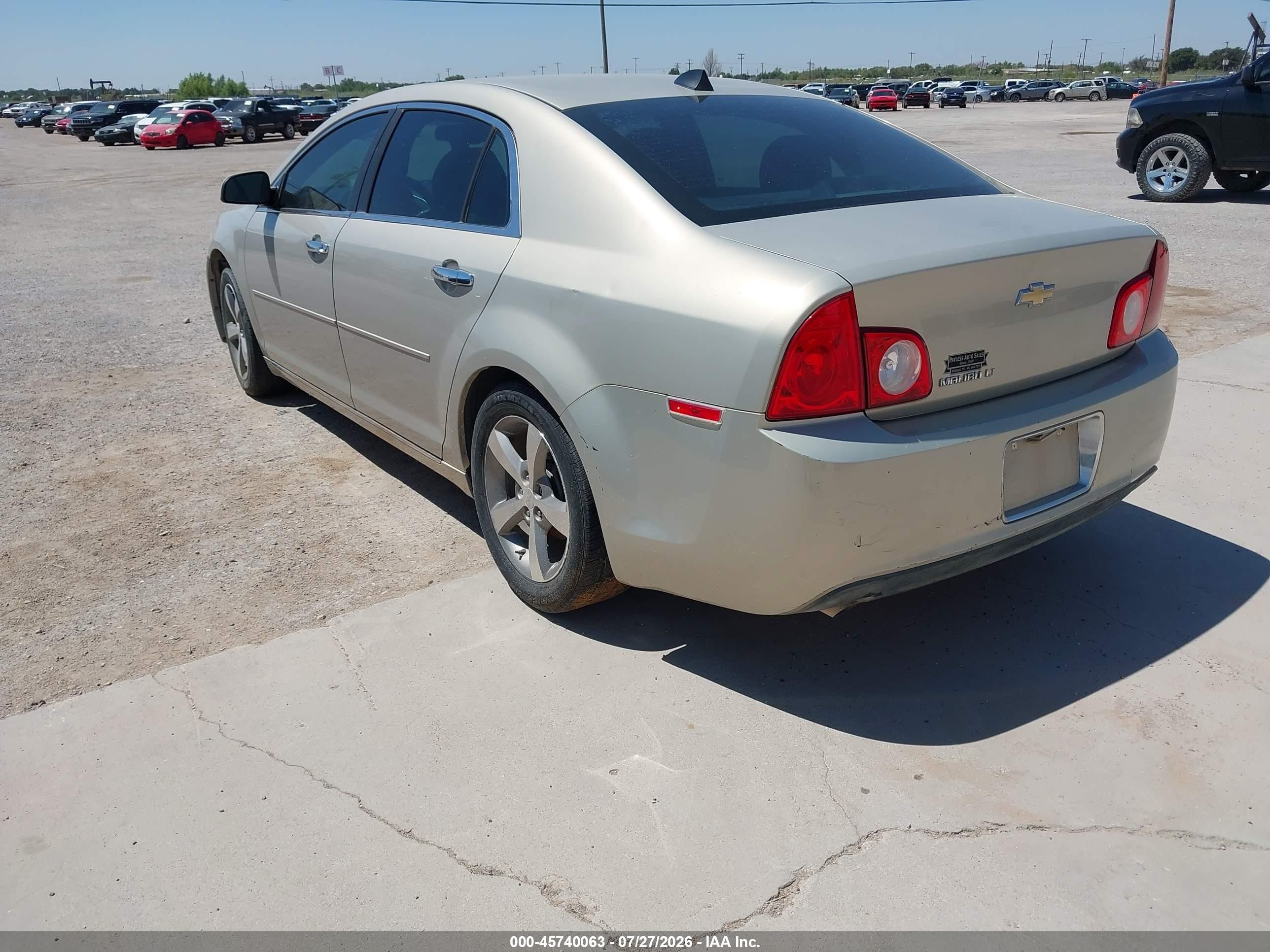 2012 Chevrolet Malibu 1lt Tan vin: 1G1ZC5E05CF163144