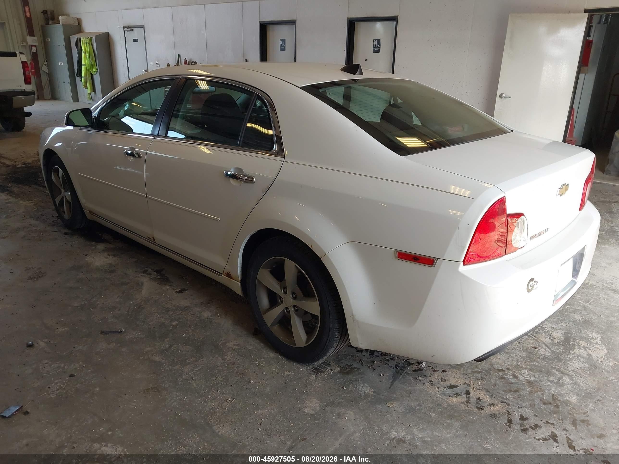 2012 Chevrolet Malibu 1lt White vin: 1G1ZC5E05CF166450