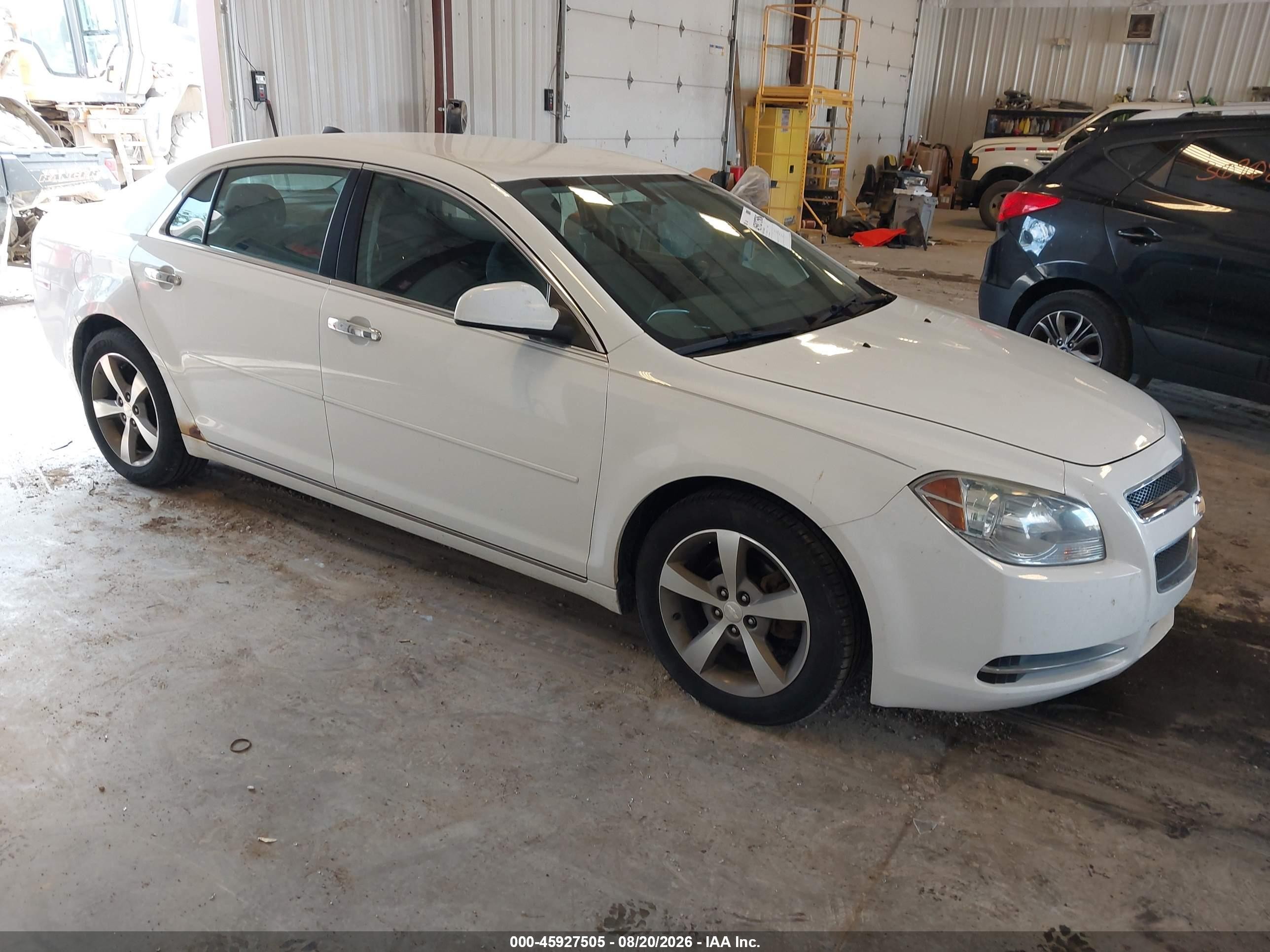 2012 Chevrolet Malibu 1lt White vin: 1G1ZC5E05CF166450