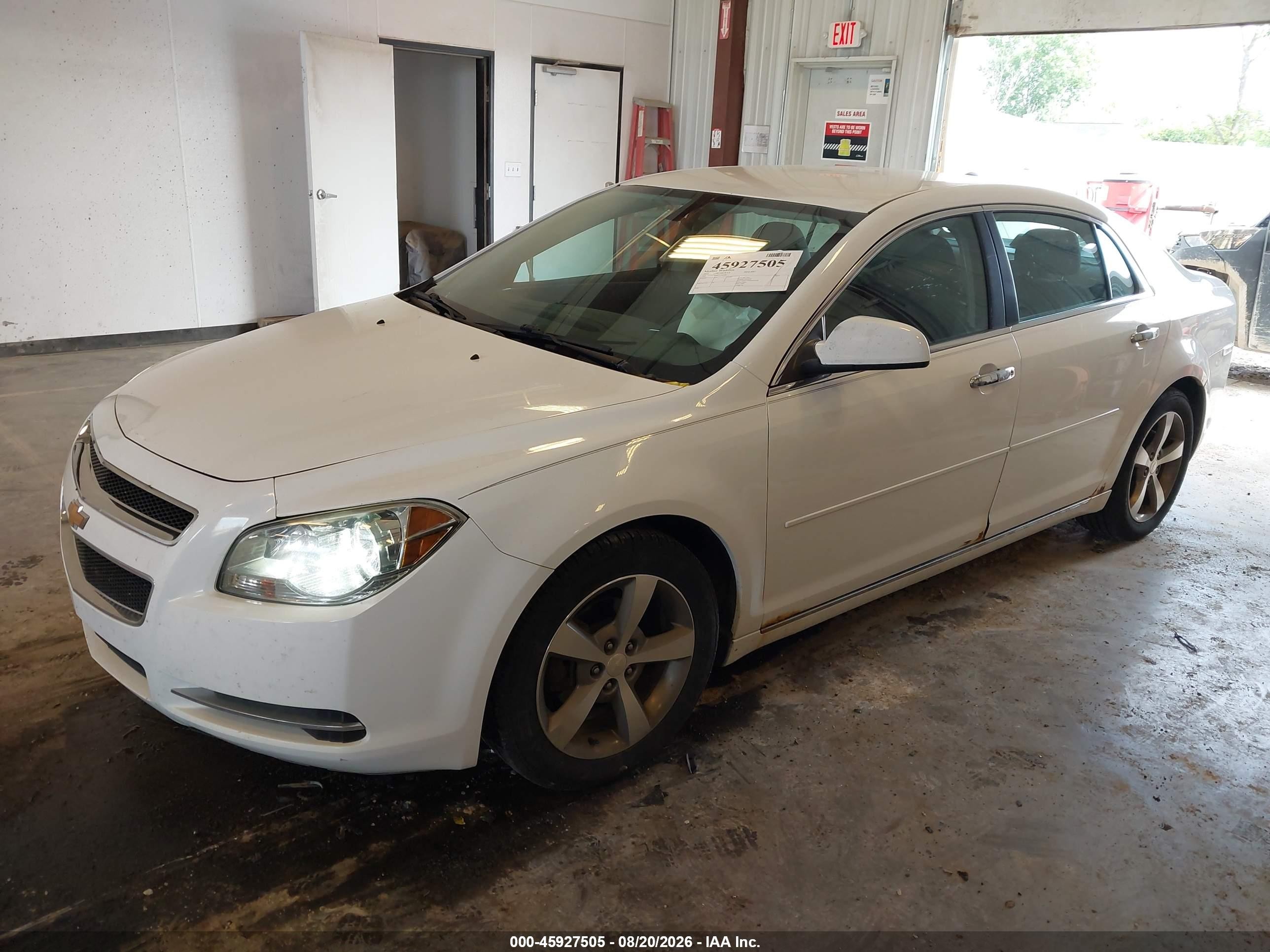 2012 Chevrolet Malibu 1lt White vin: 1G1ZC5E05CF166450