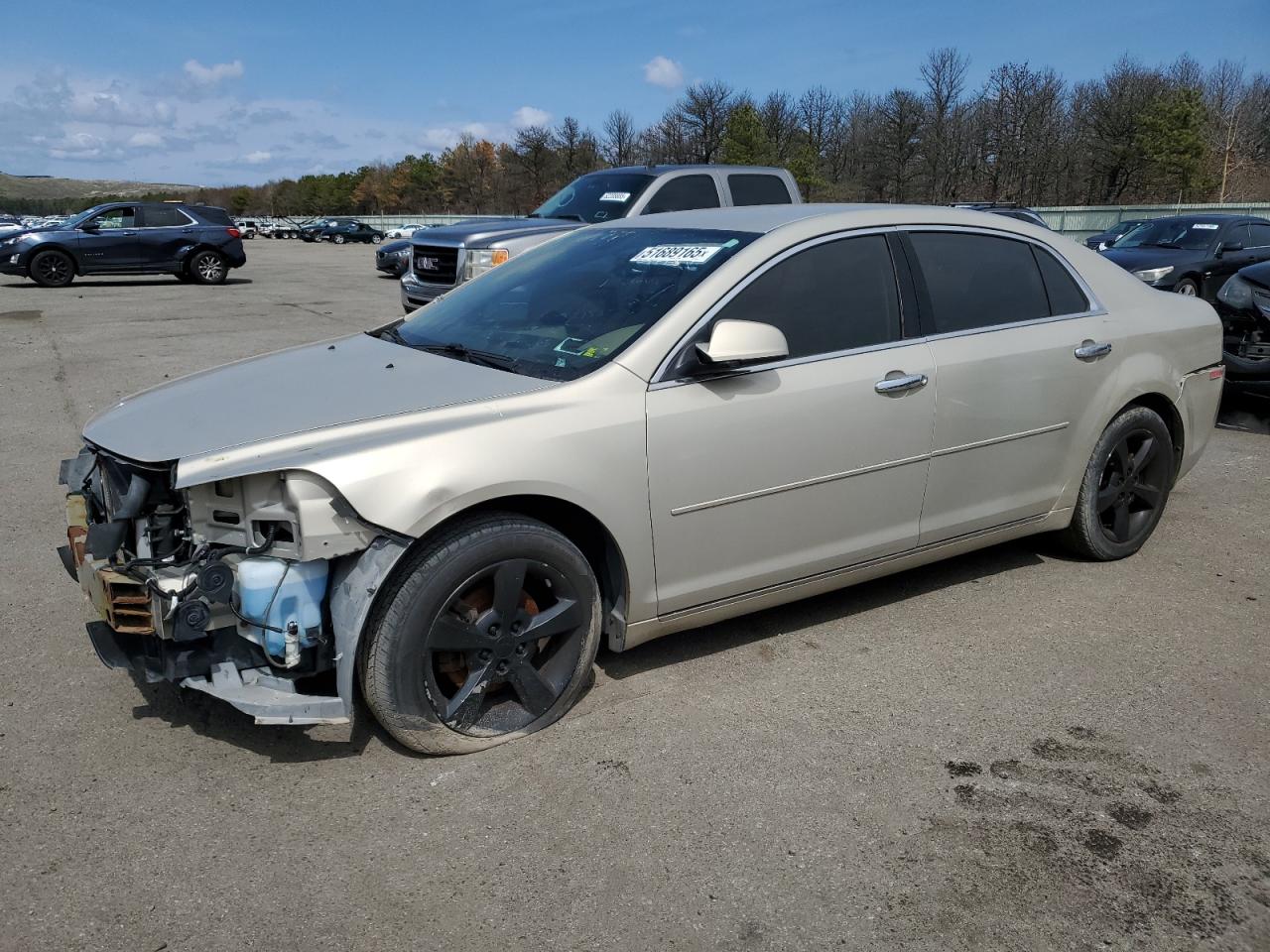 2012 Chevrolet Malibu 1lt Beige vin: 1G1ZC5E05CF199125