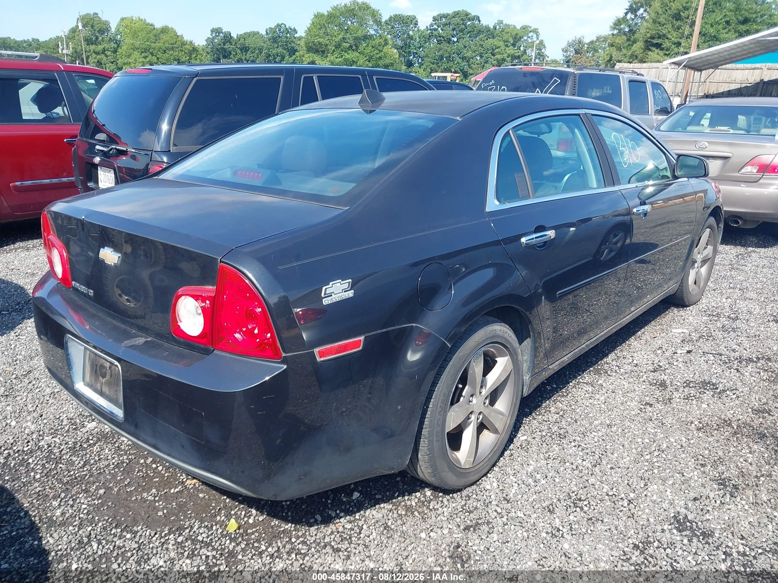 2012 Chevrolet Malibu 1lt Black vin: 1G1ZC5E05CF323619