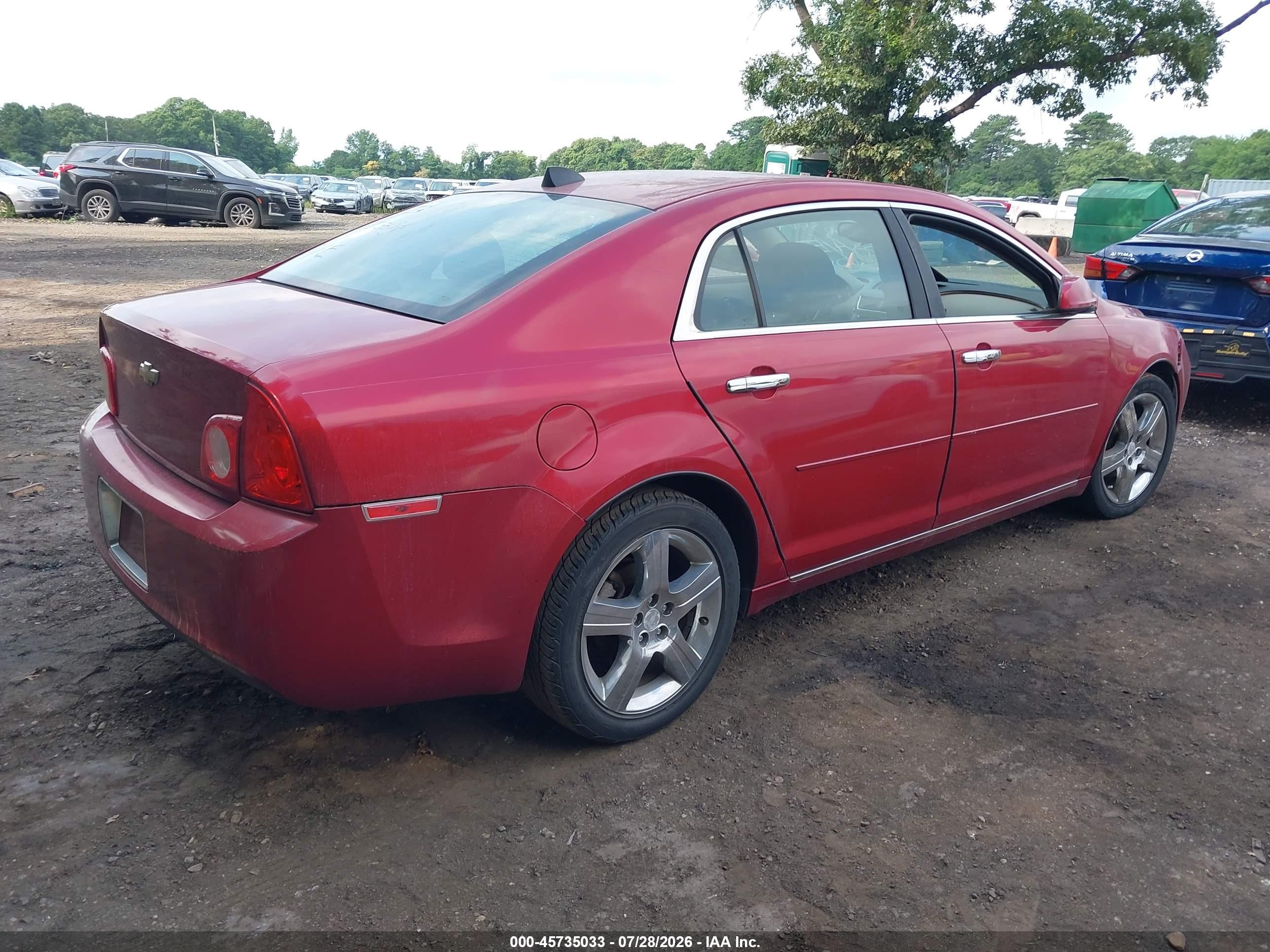 2012 Chevrolet Malibu 1lt Red vin: 1G1ZC5E05CF368138