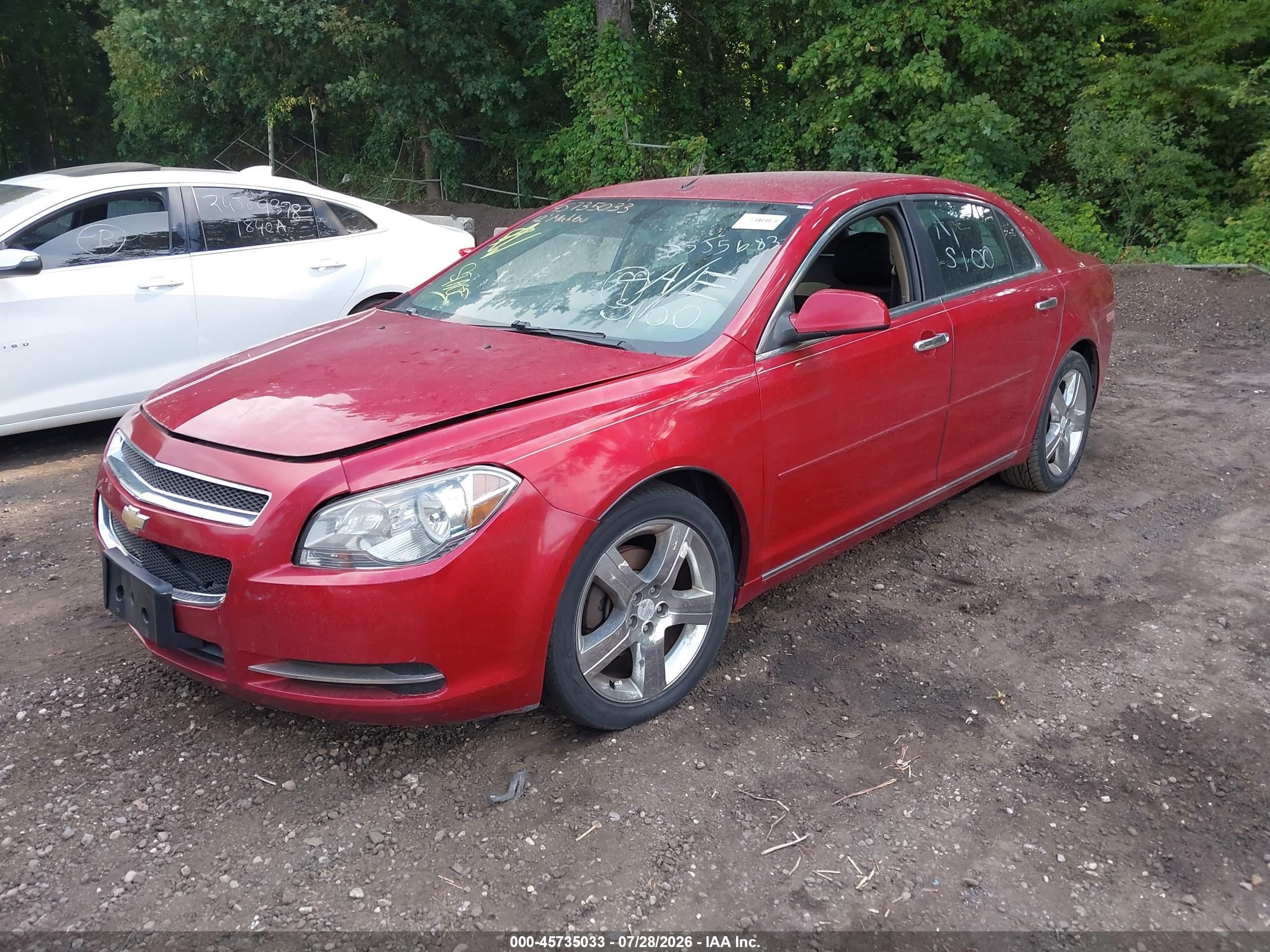 2012 Chevrolet Malibu 1lt Red vin: 1G1ZC5E05CF368138
