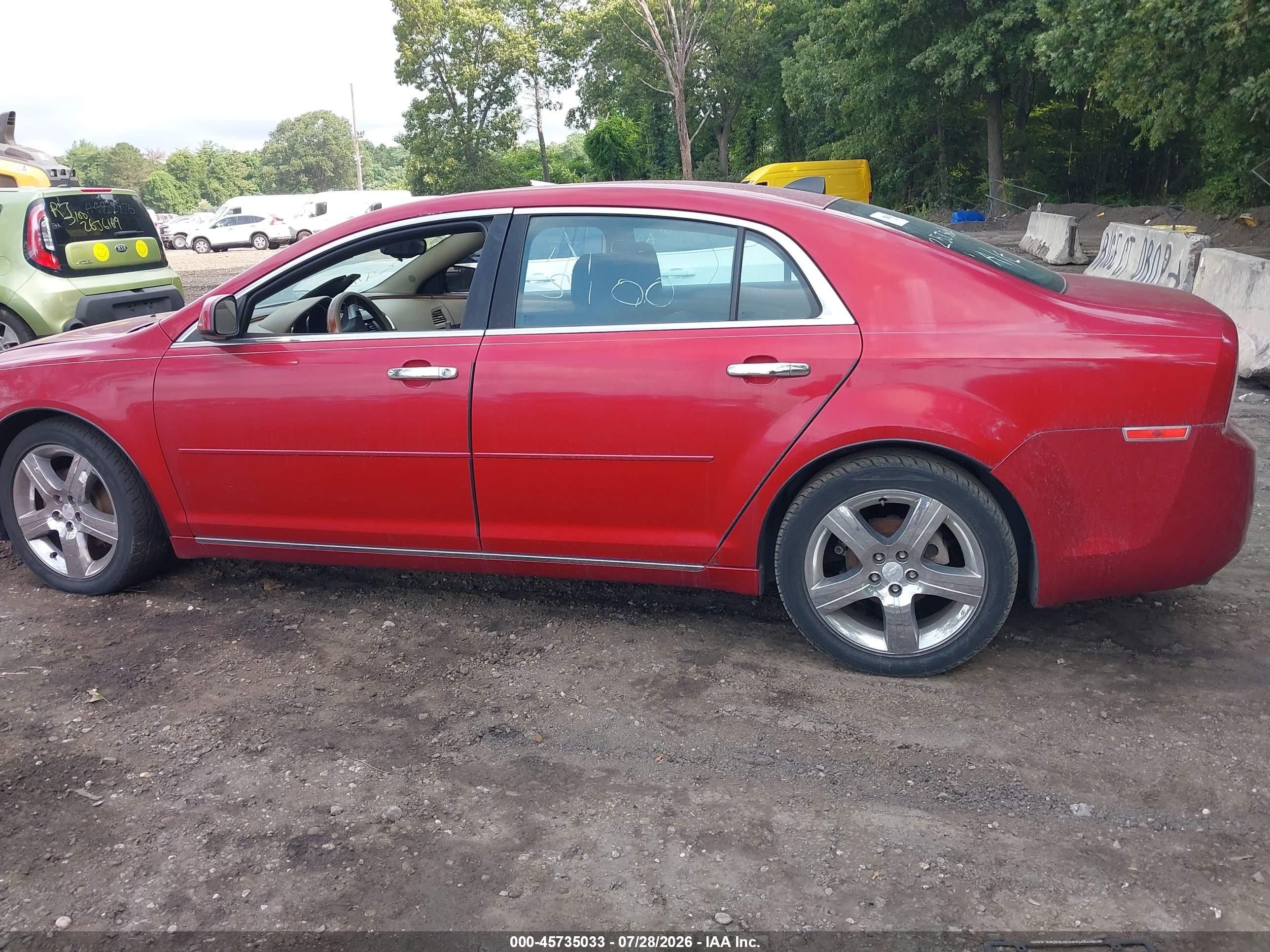 2012 Chevrolet Malibu 1lt Red vin: 1G1ZC5E05CF368138