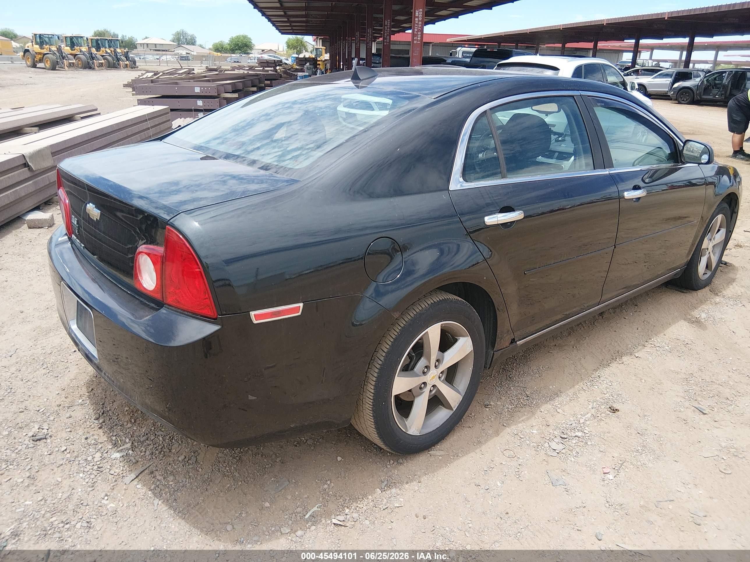 2012 Chevrolet Malibu 1lt Black vin: 1G1ZC5E06CF194340