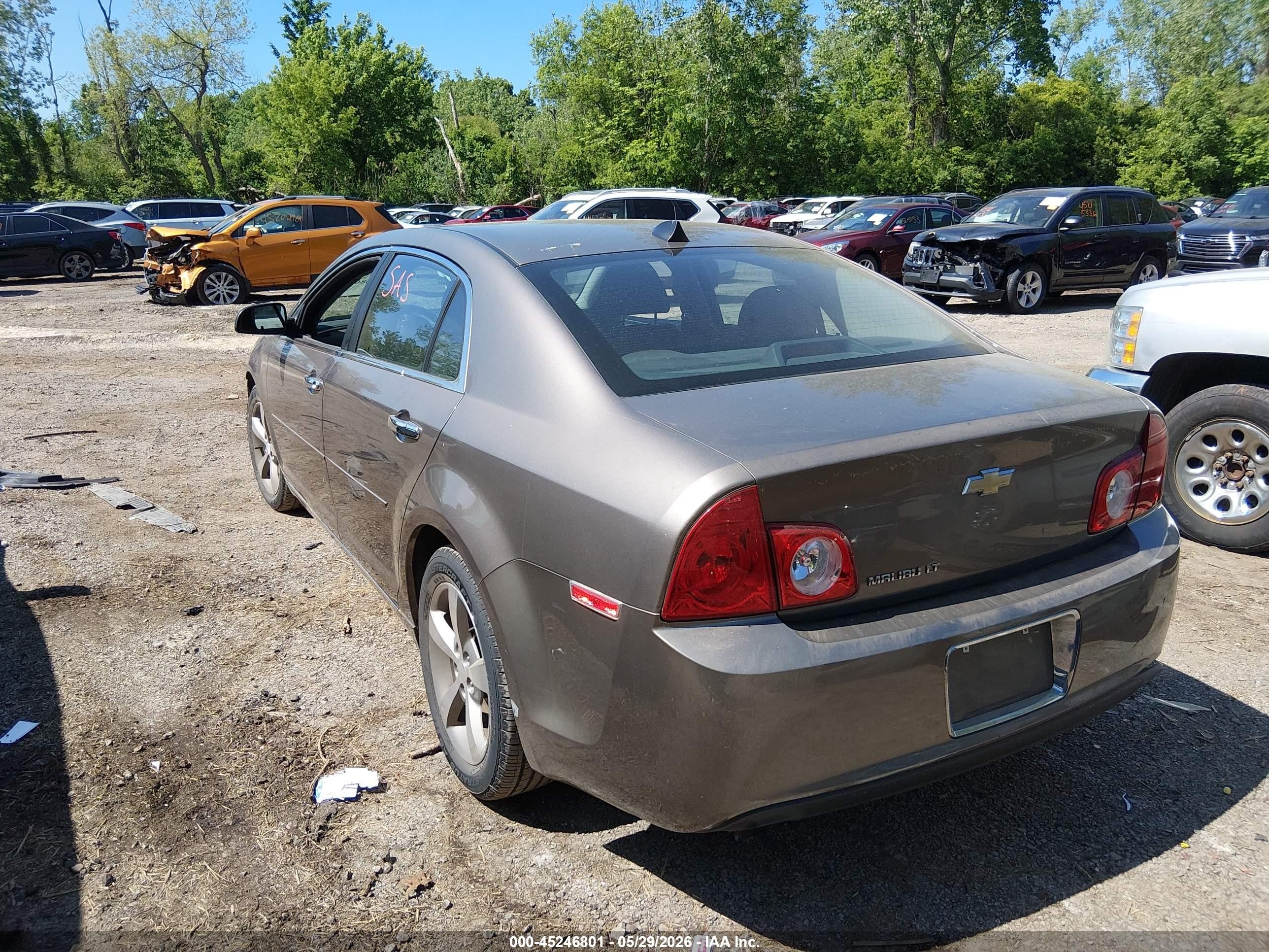 2012 Chevrolet Malibu 1lt Gray vin: 1G1ZC5E06CF207538