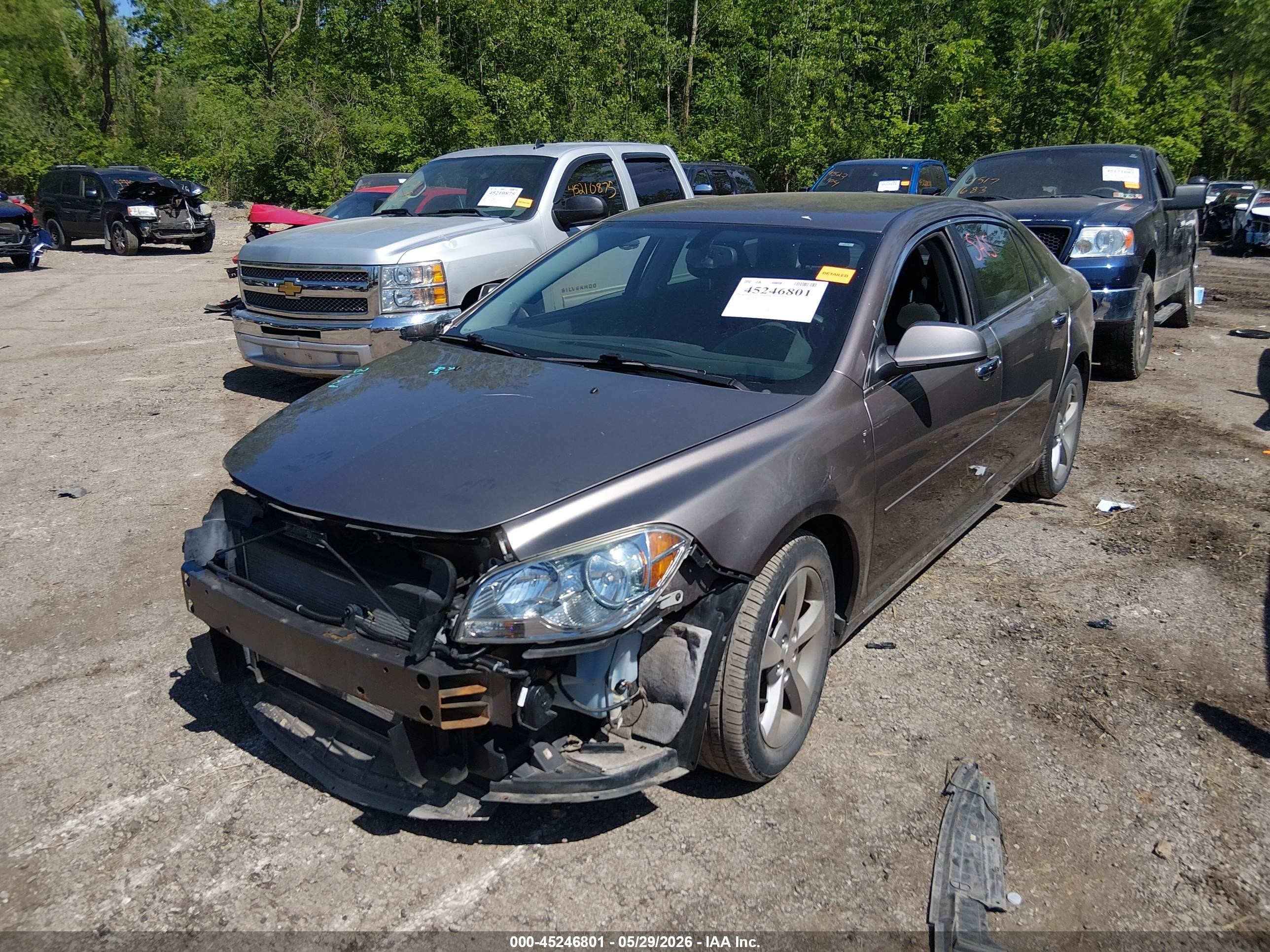 2012 Chevrolet Malibu 1lt Gray vin: 1G1ZC5E06CF207538