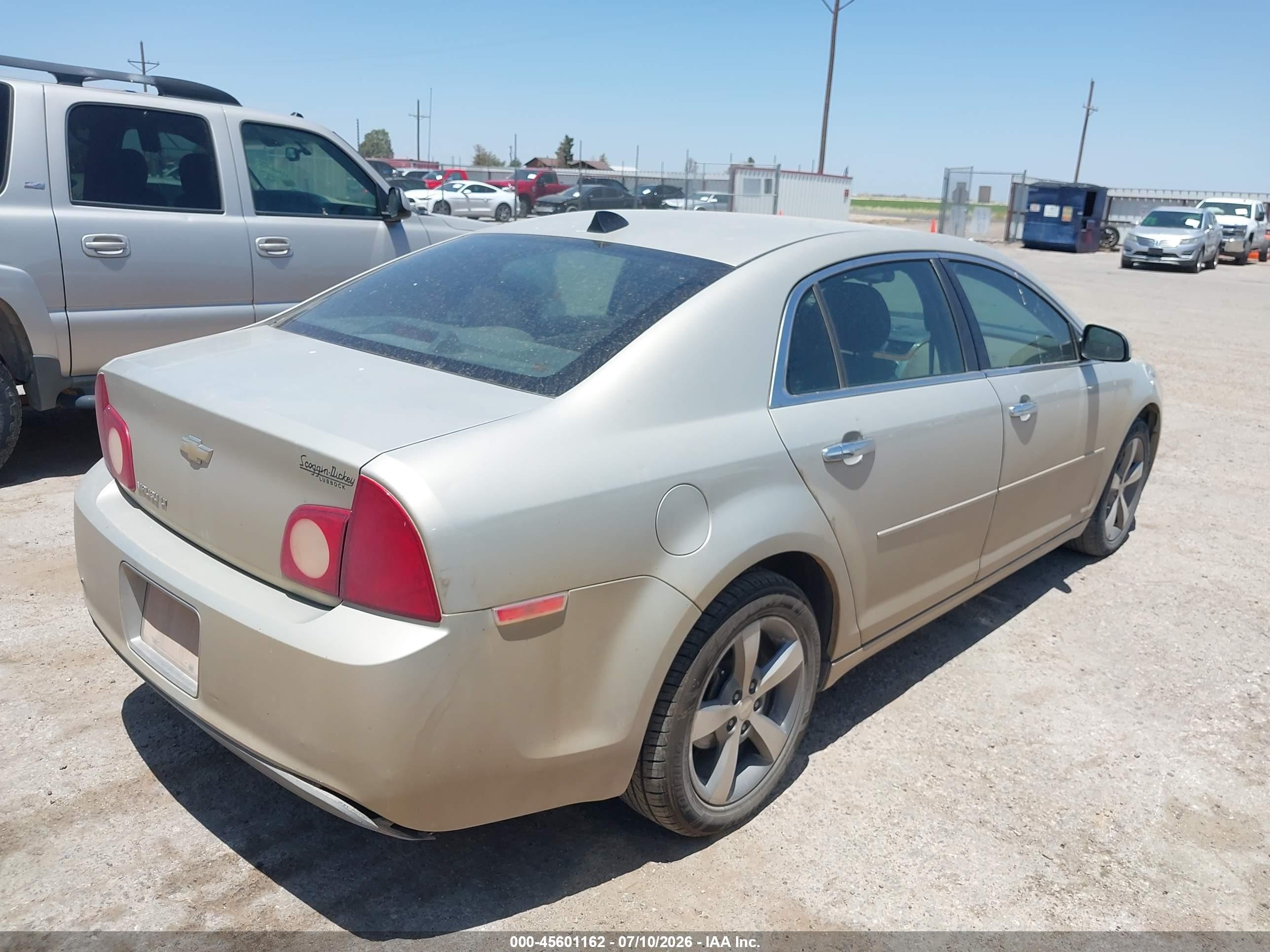 2012 Chevrolet Malibu 1lt Желто-коричневый vin: 1G1ZC5E06CF214036