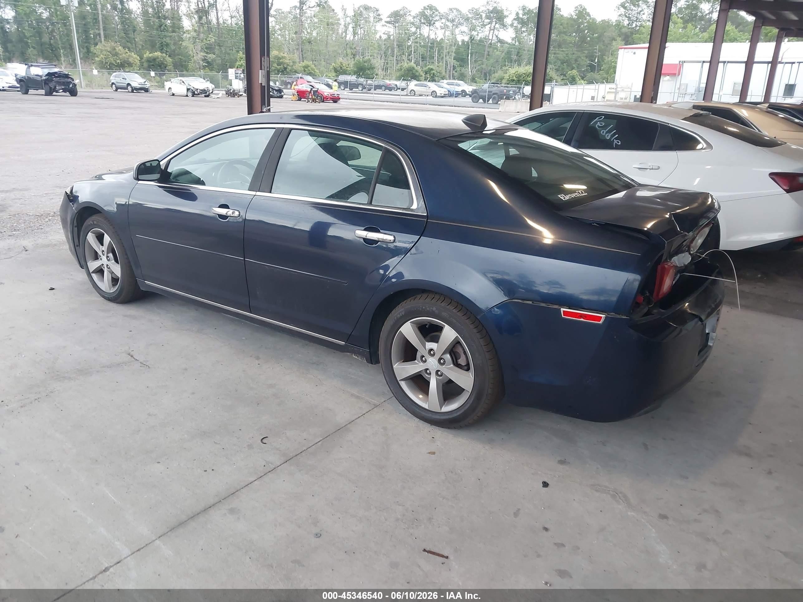 2012 Chevrolet Malibu 1lt Blue vin: 1G1ZC5E06CF278934