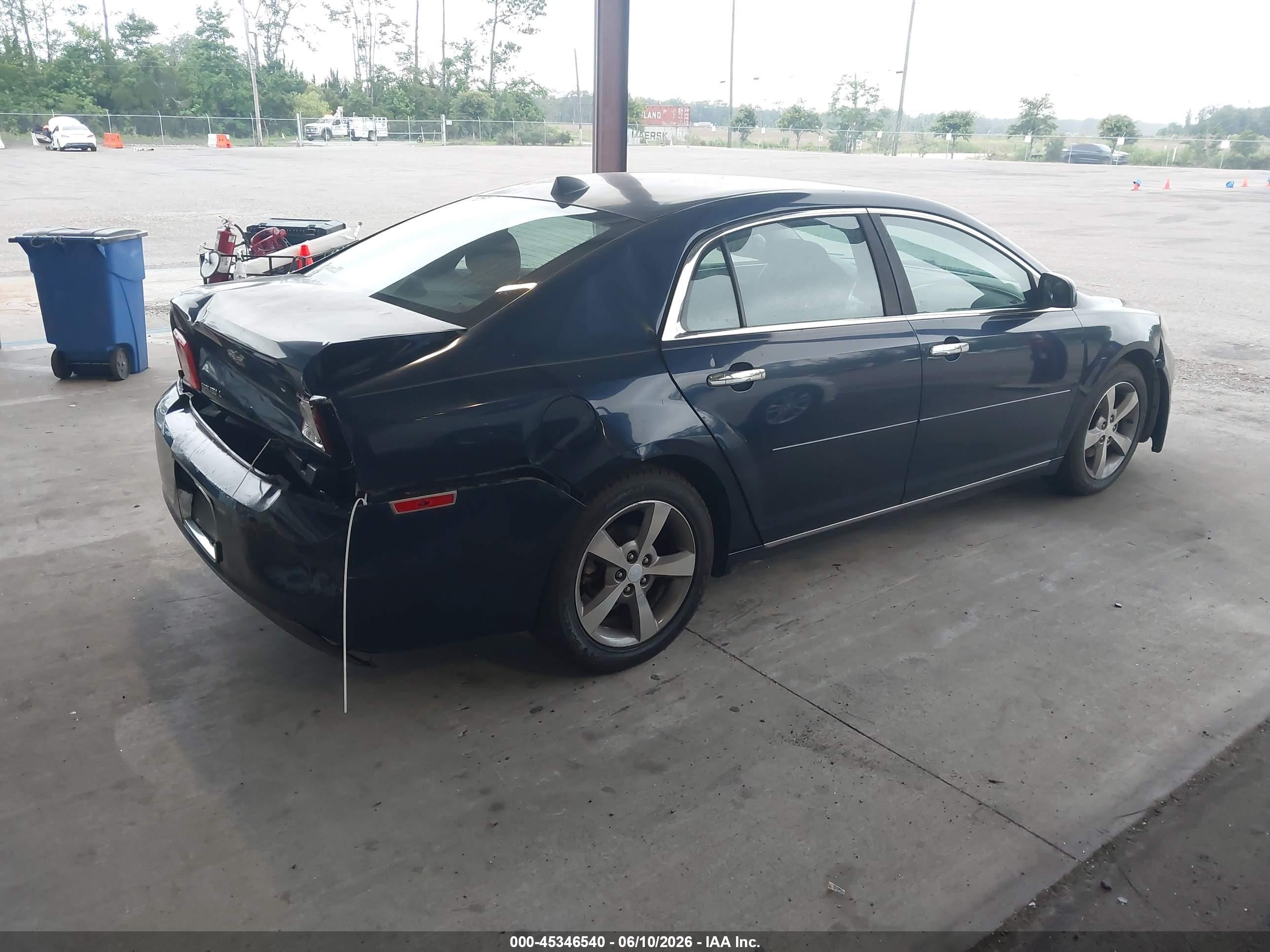 2012 Chevrolet Malibu 1lt Blue vin: 1G1ZC5E06CF278934