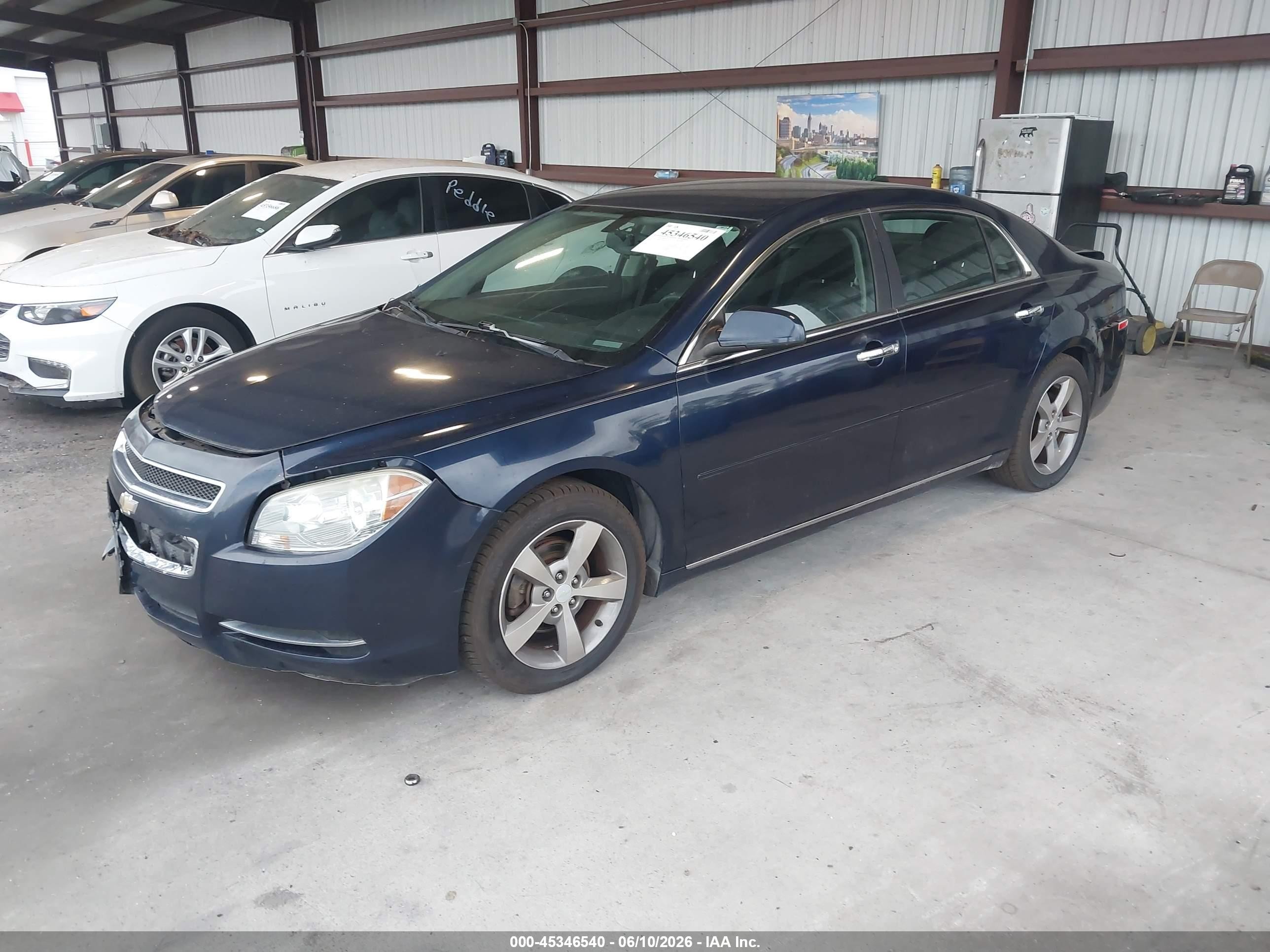 2012 Chevrolet Malibu 1lt Blue vin: 1G1ZC5E06CF278934
