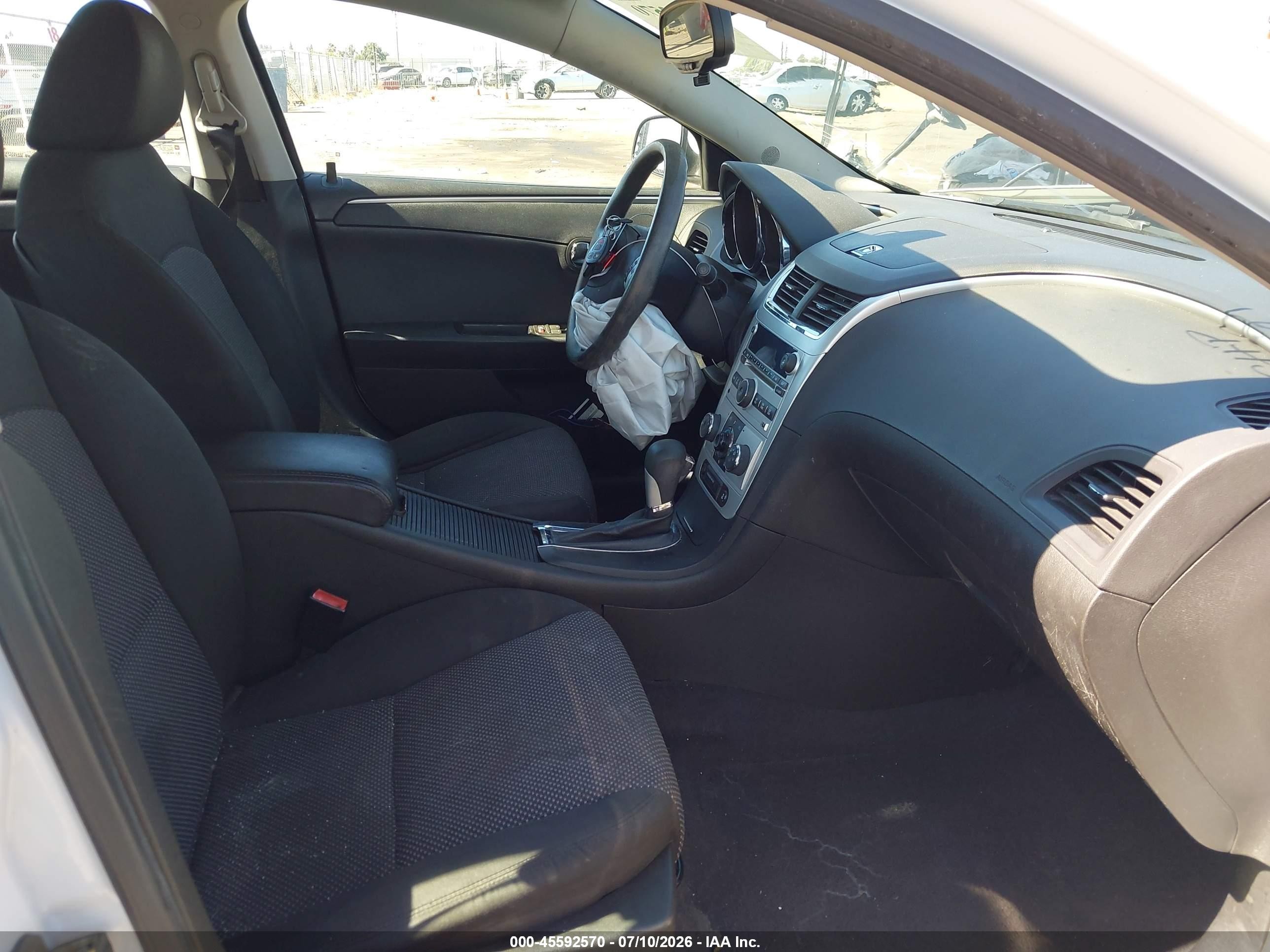 2012 Chevrolet Malibu 1lt White vin: 1G1ZC5E06CF291201