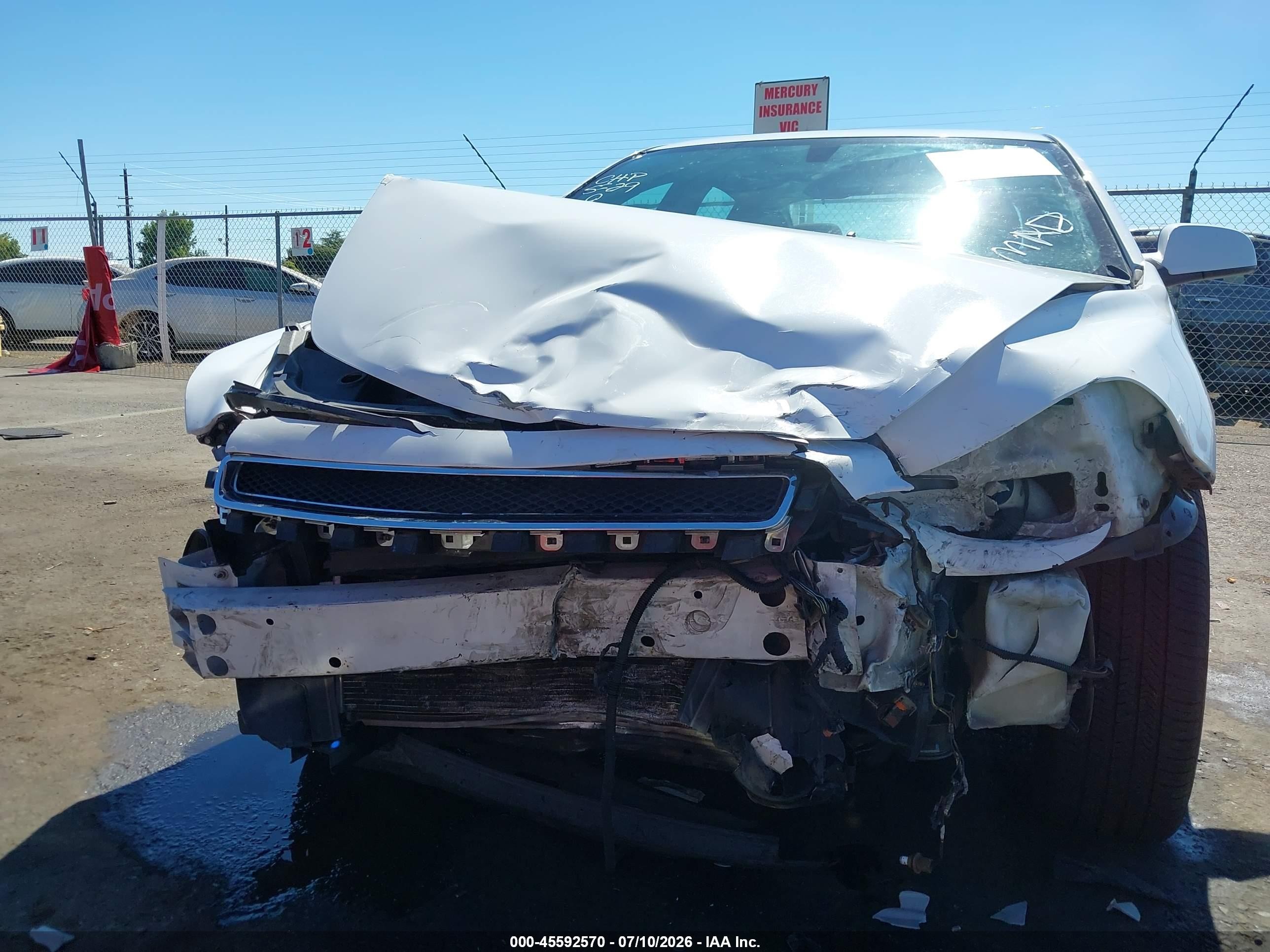 2012 Chevrolet Malibu 1lt White vin: 1G1ZC5E06CF291201