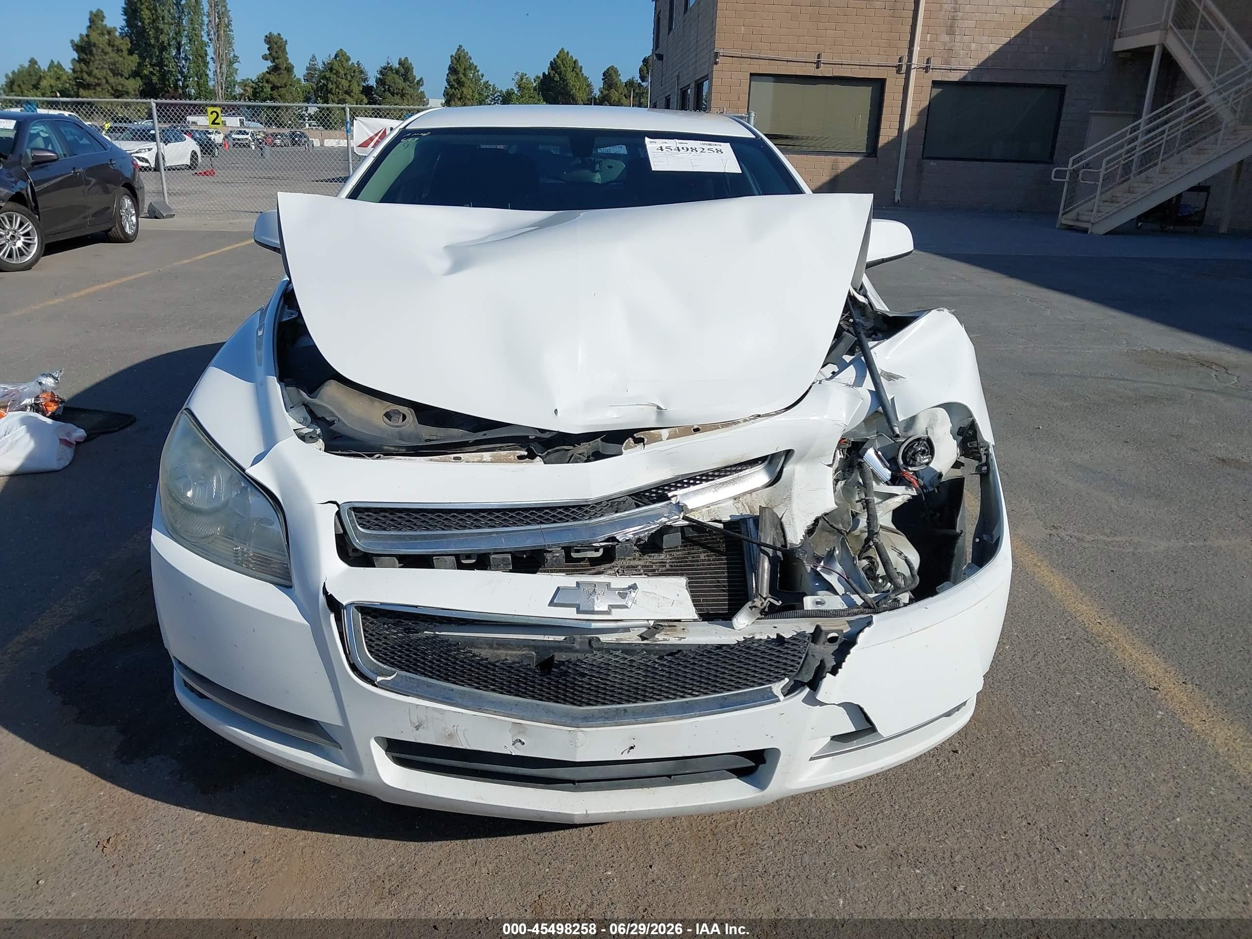 2012 Chevrolet Malibu 1lt White vin: 1G1ZC5E06CF386258