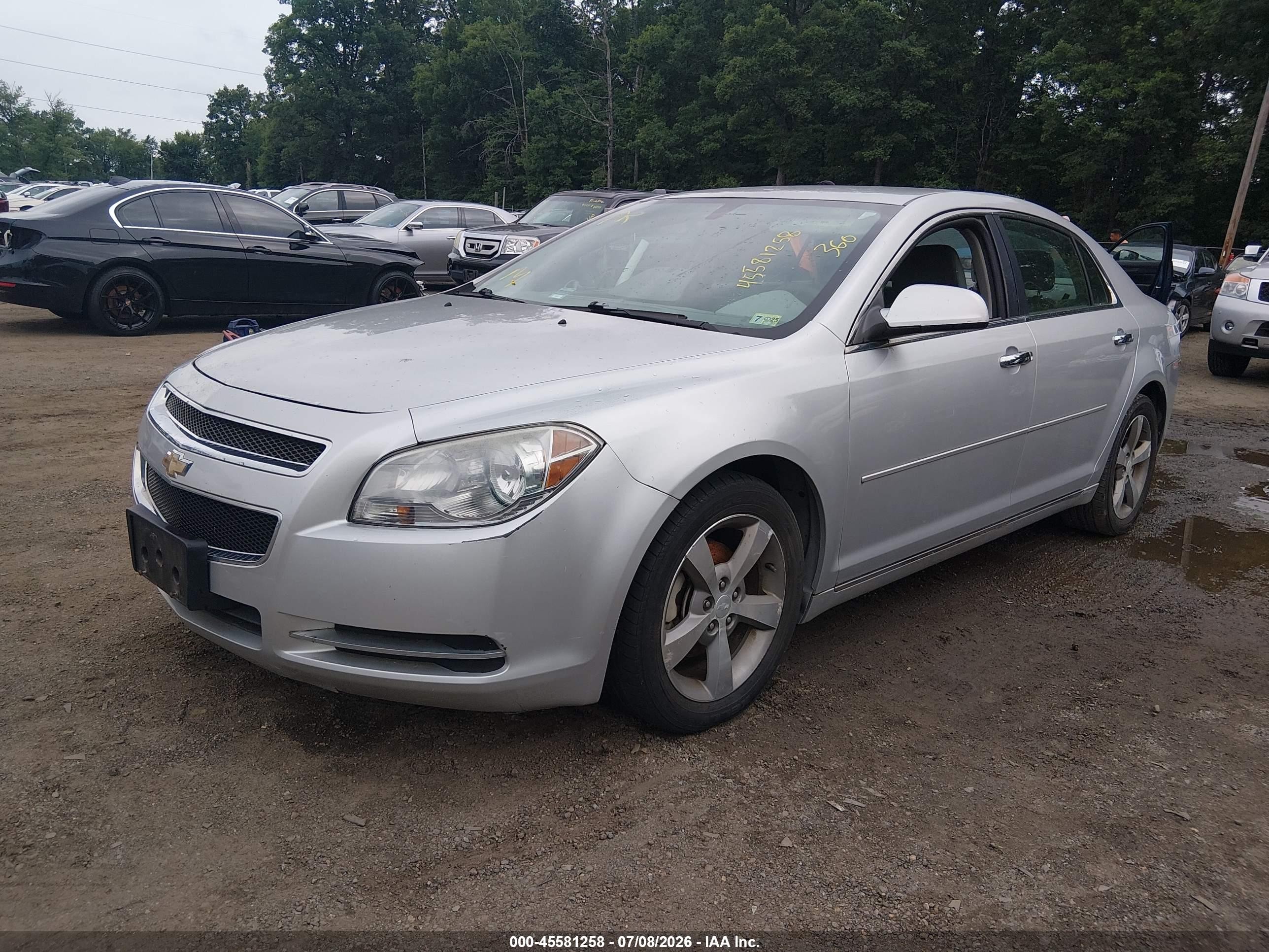 2012 Chevrolet Malibu 1lt Silver vin: 1G1ZC5E07CF154011
