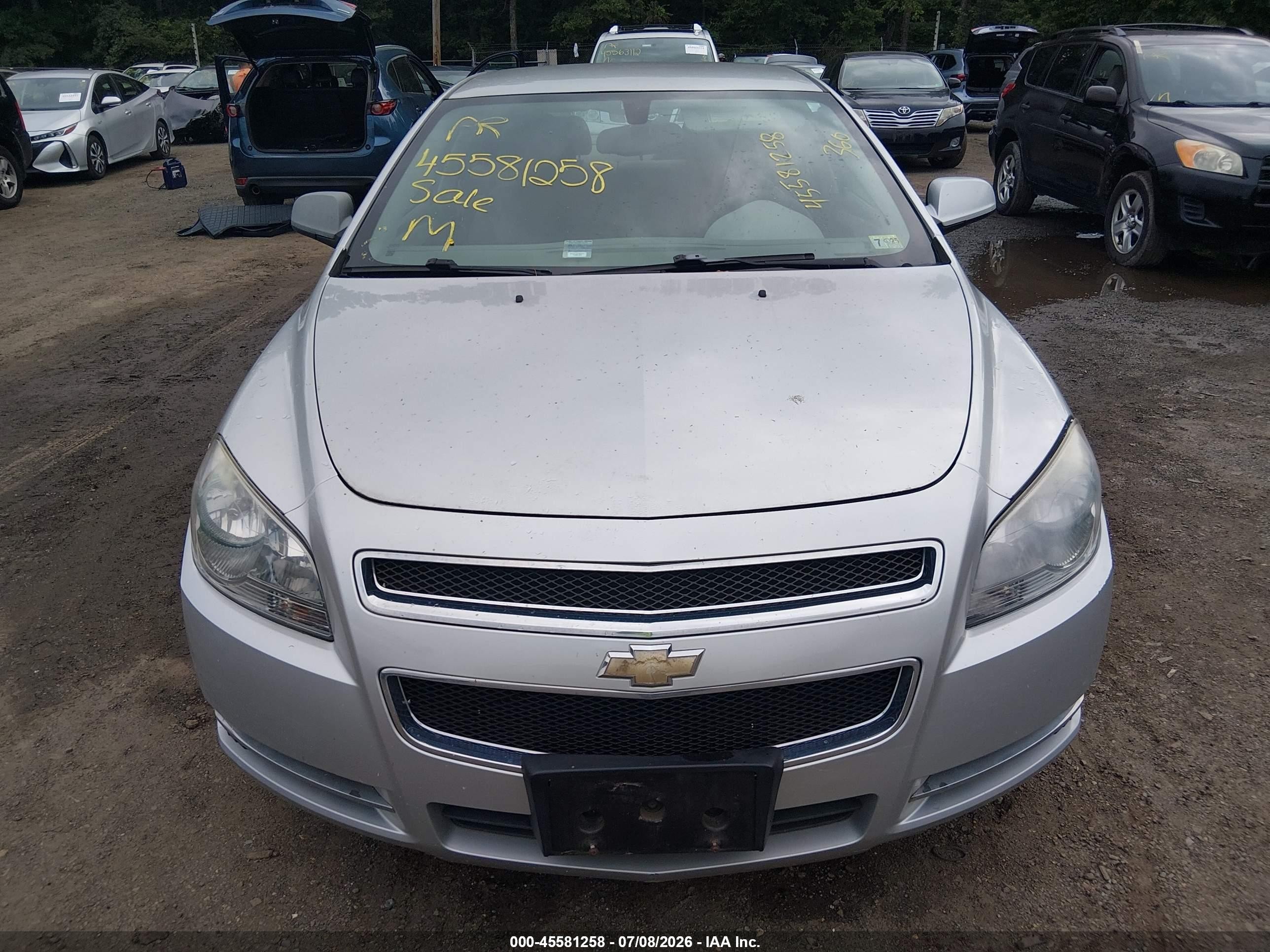 2012 Chevrolet Malibu 1lt Silver vin: 1G1ZC5E07CF154011