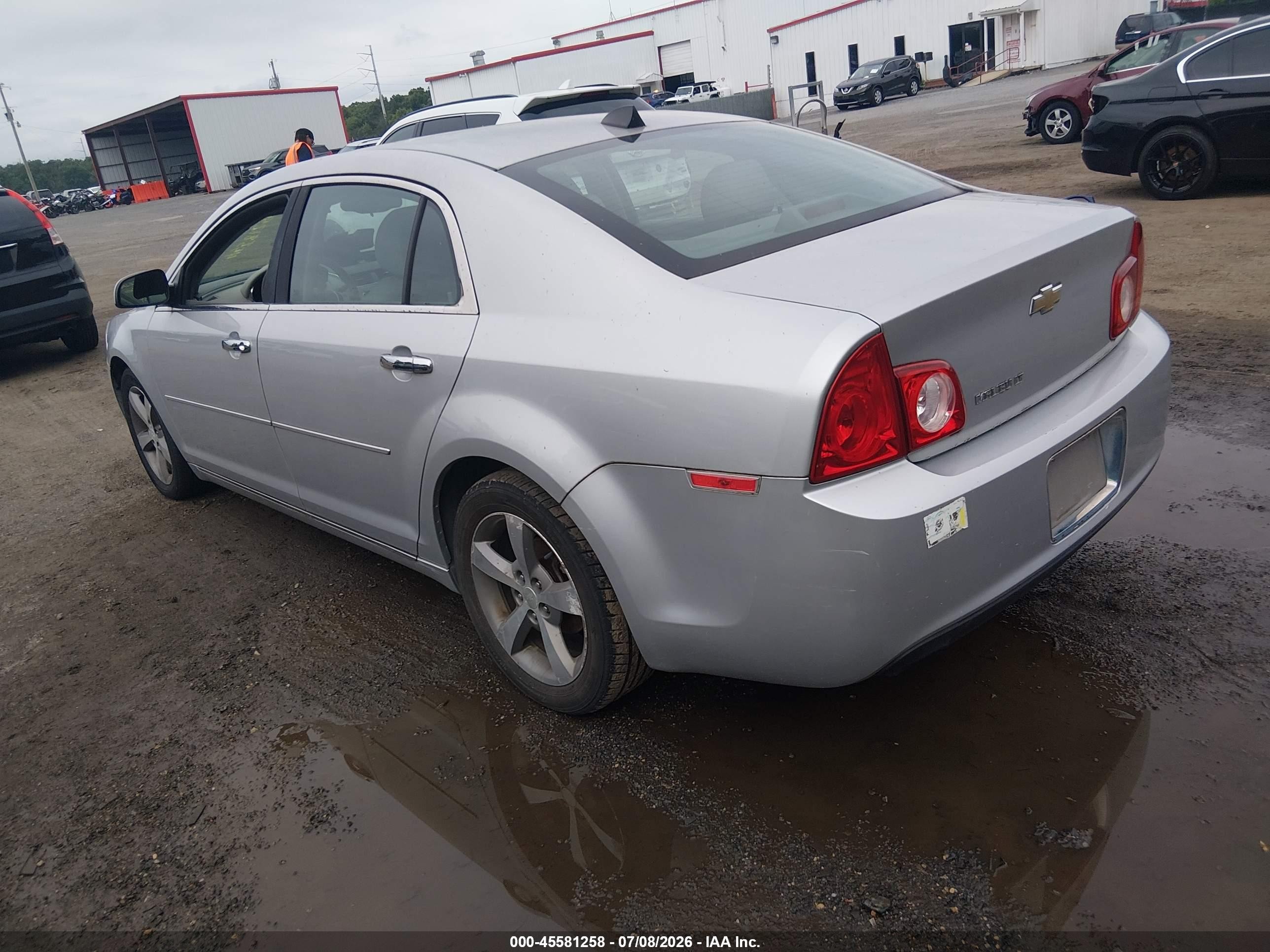 2012 Chevrolet Malibu 1lt Silver vin: 1G1ZC5E07CF154011