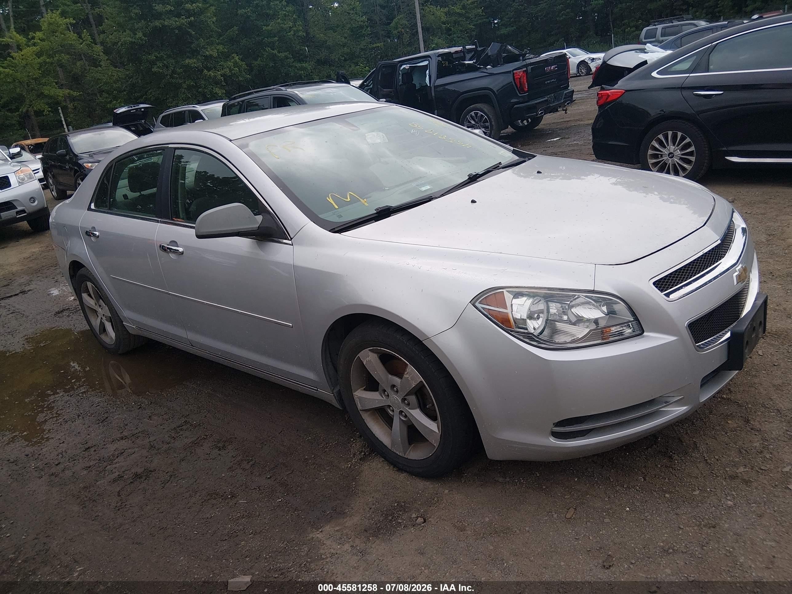2012 Chevrolet Malibu 1lt Silver vin: 1G1ZC5E07CF154011