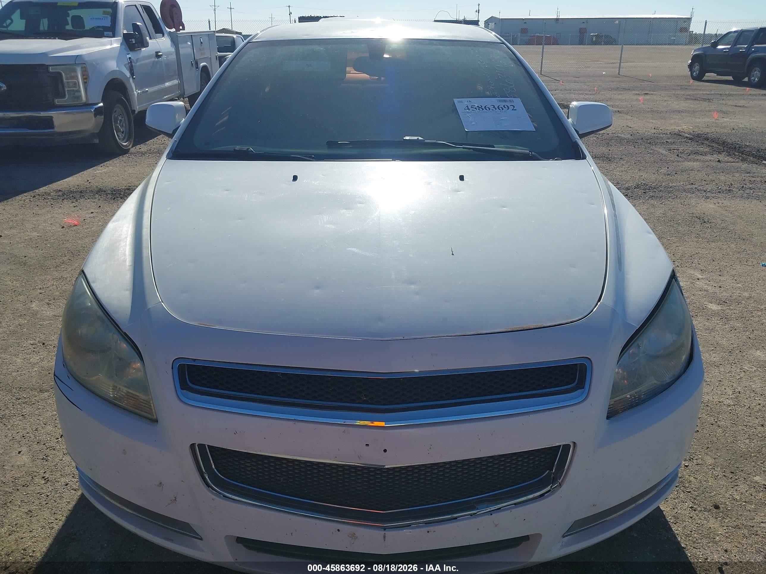 2012 Chevrolet Malibu 1lt White vin: 1G1ZC5E07CF177238