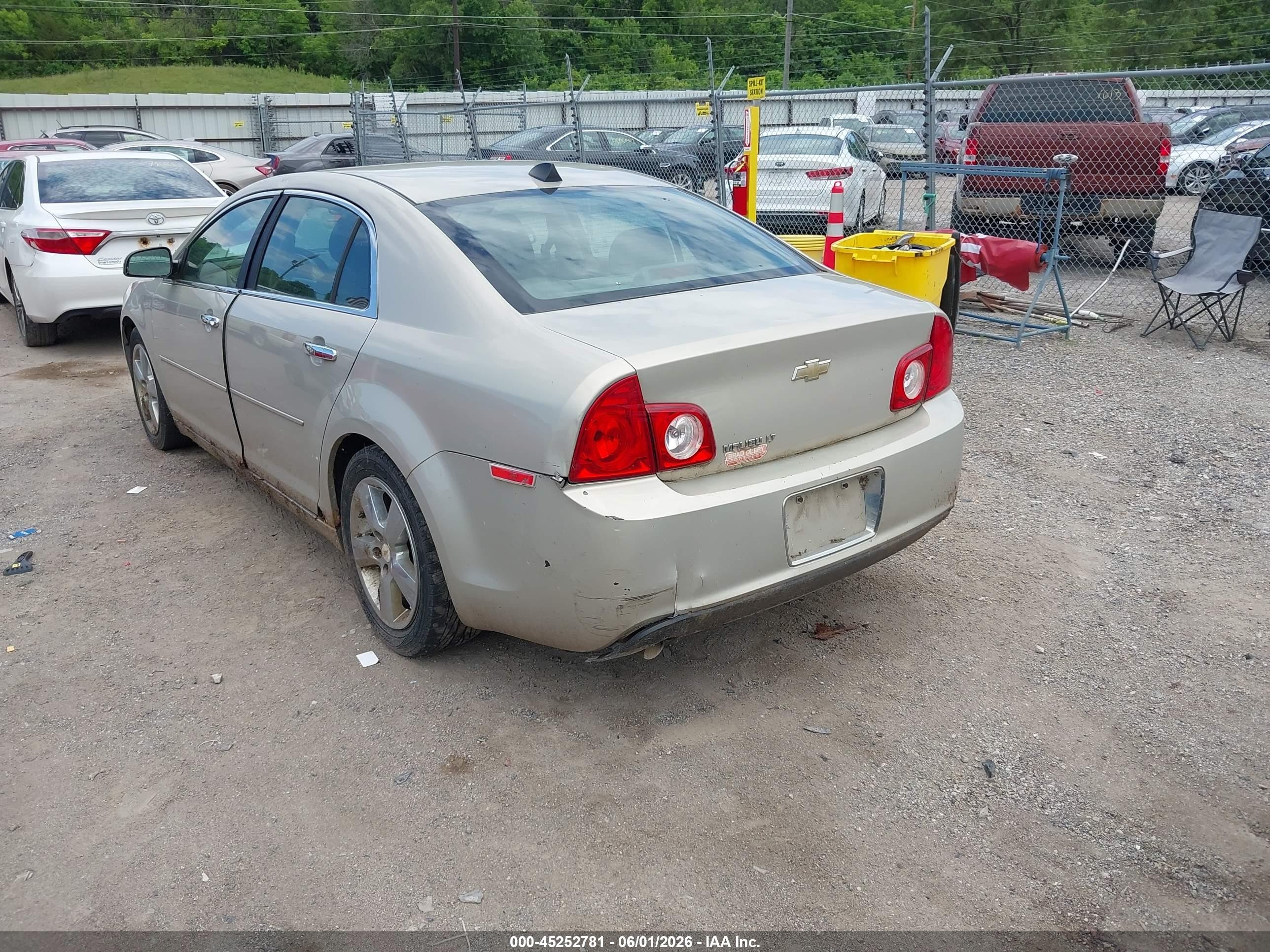 2012 Chevrolet Malibu 1lt Beige vin: 1G1ZC5E07CF204499