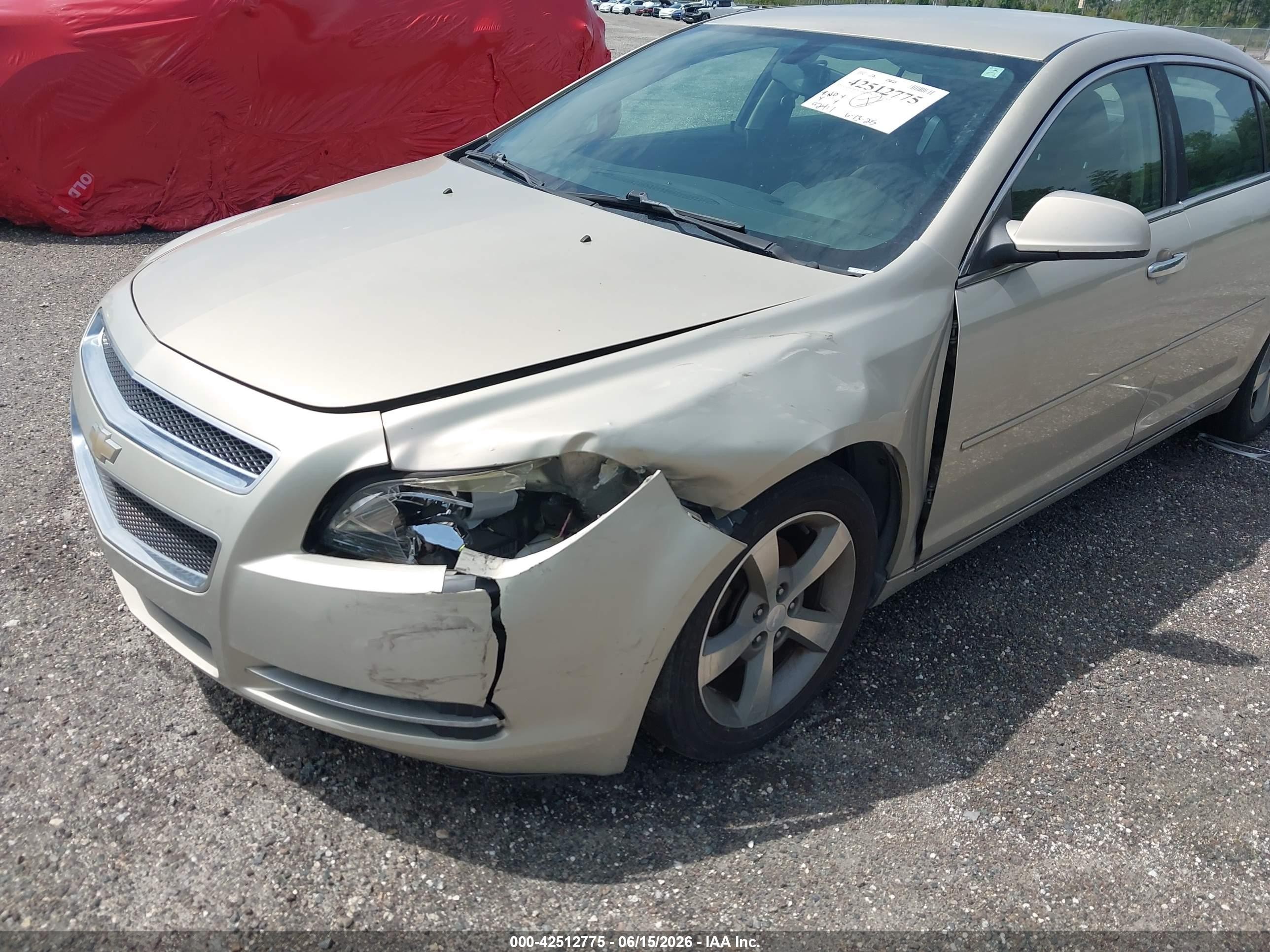 2012 Chevrolet Malibu 1lt Champagne vin: 1G1ZC5E07CF234148