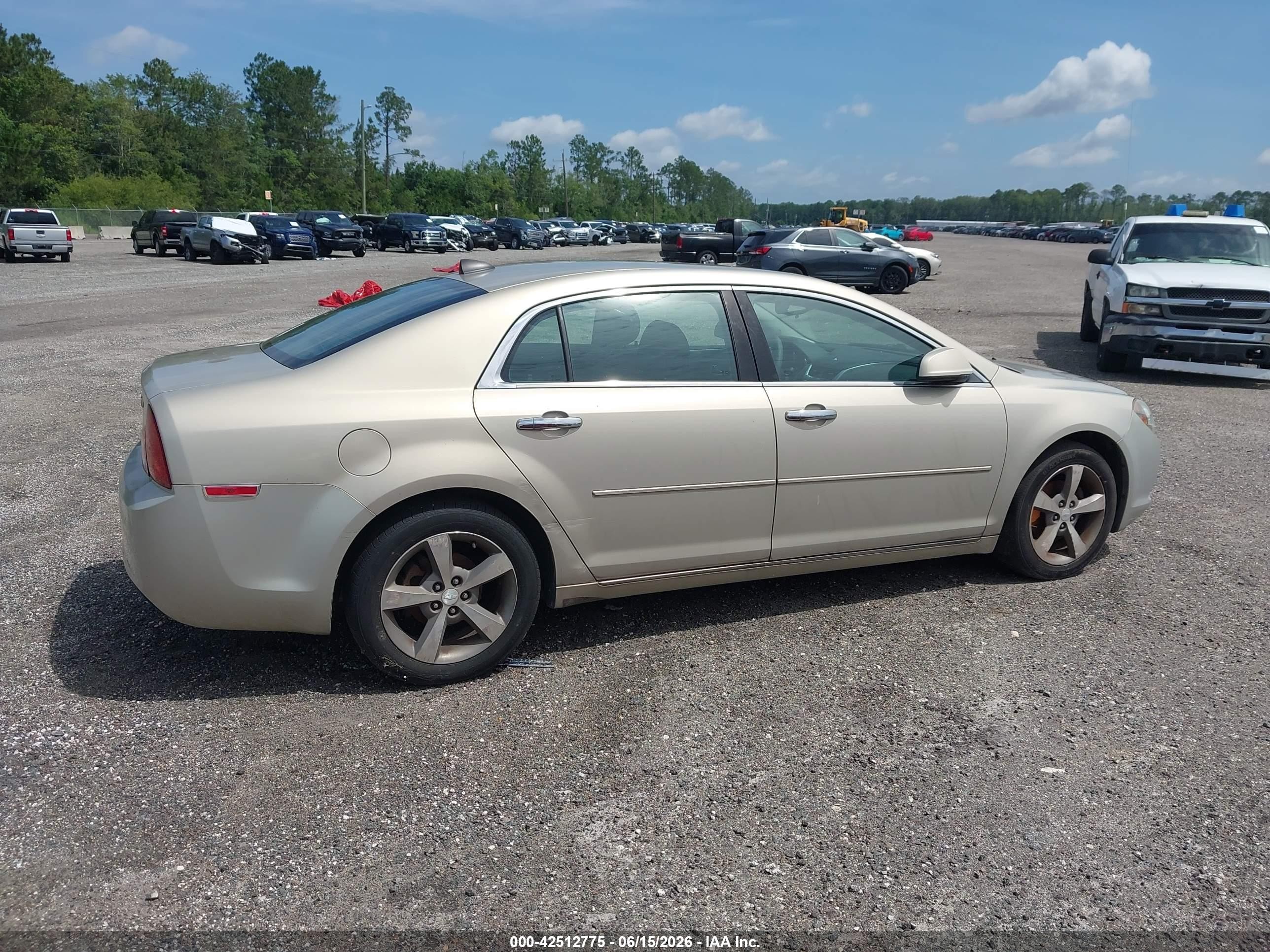 2012 Chevrolet Malibu 1lt Champagne vin: 1G1ZC5E07CF234148