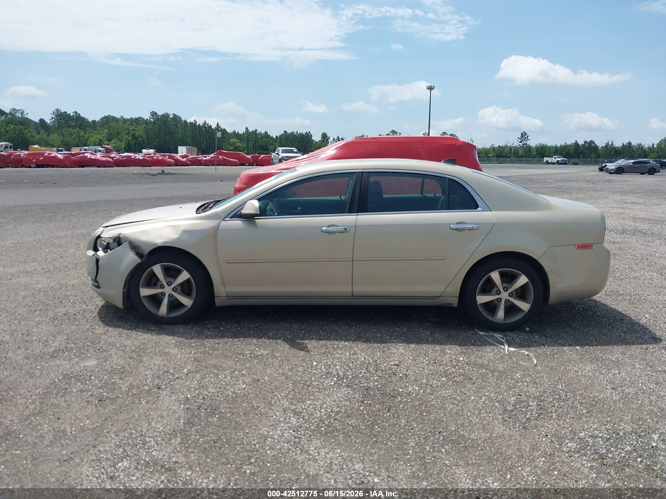 2012 Chevrolet Malibu 1lt Champagne vin: 1G1ZC5E07CF234148