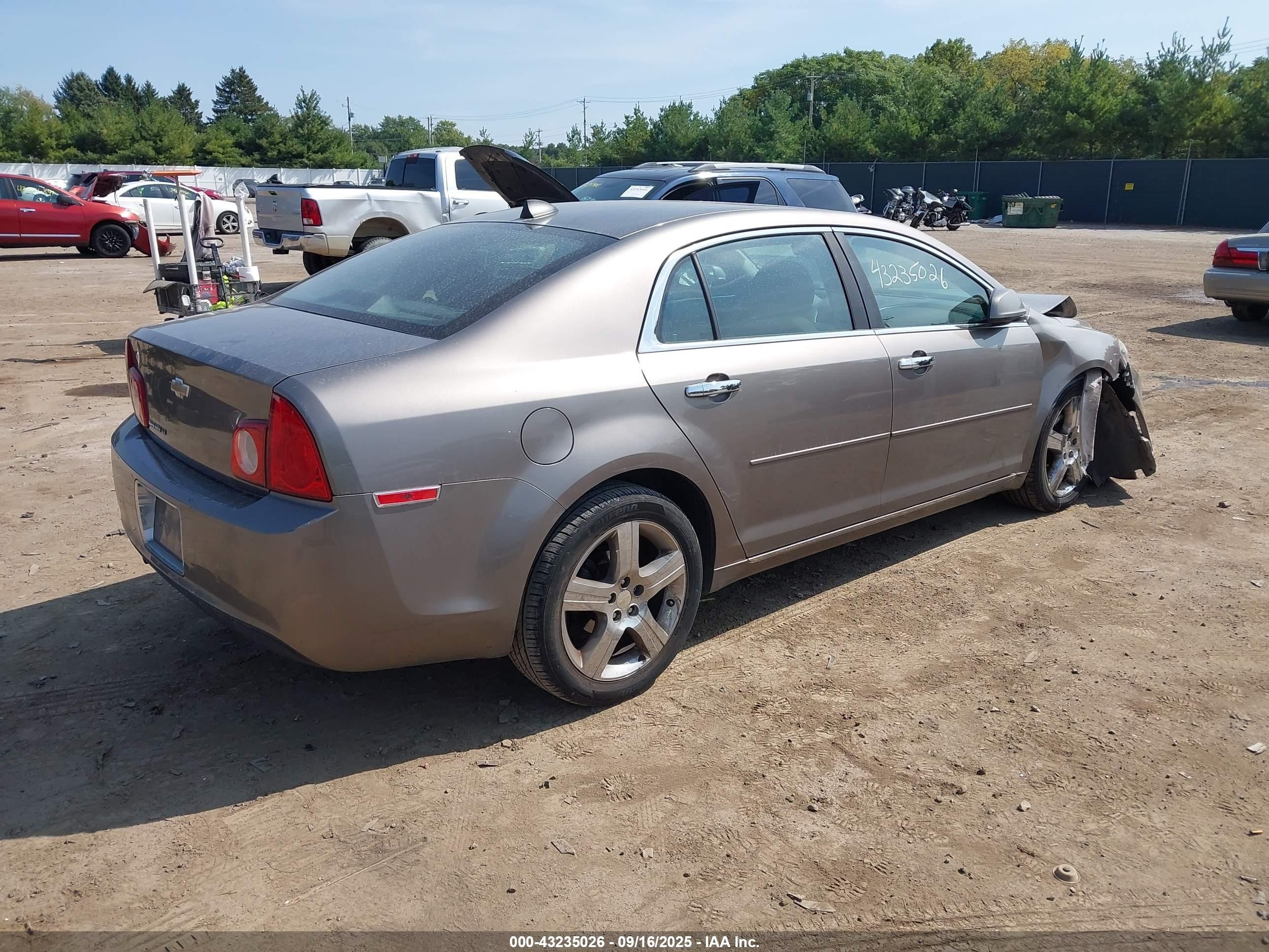 2012 Chevrolet Malibu 1lt Tan vin: 1G1ZC5E07CF255355